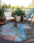 Addison Rugs Maearis Blue Washable Indoor-Outdoor Rug