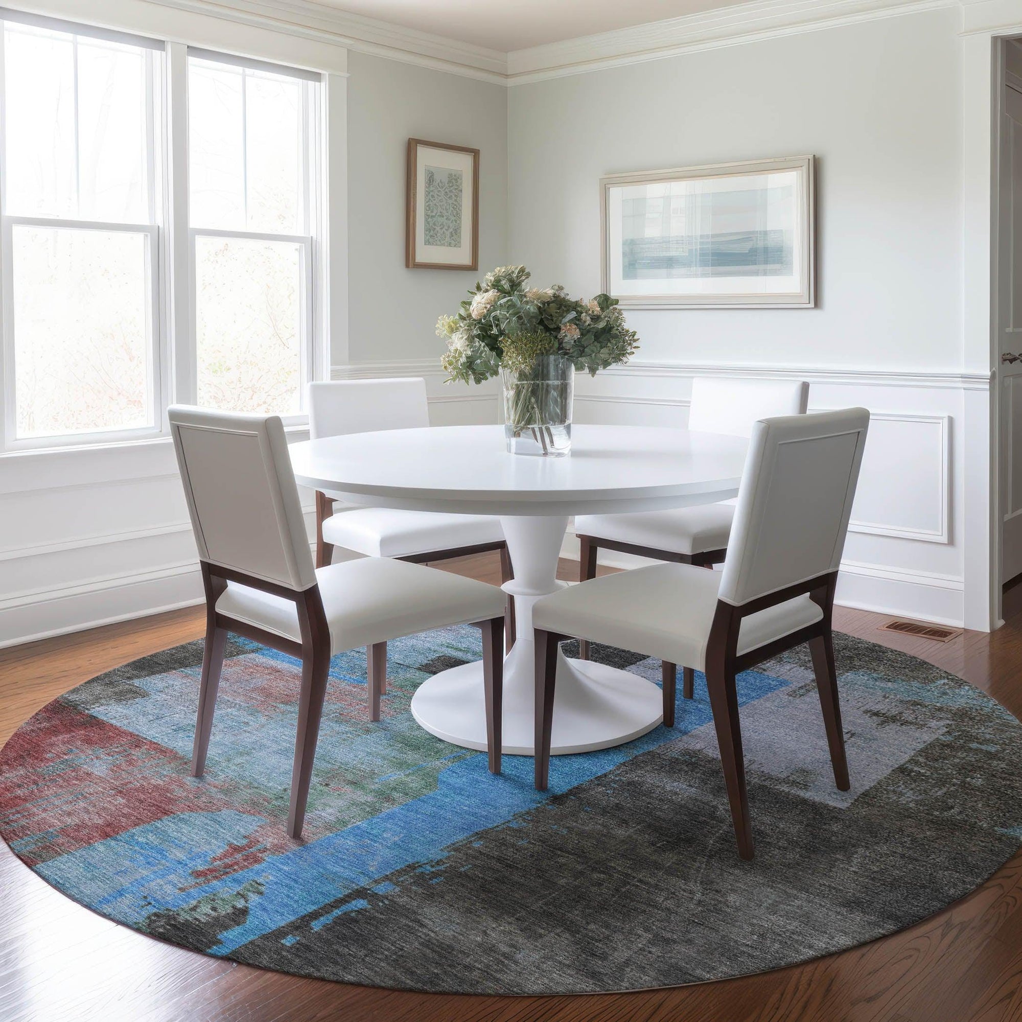 Addison Rugs Maearis Blue Washable Indoor-Outdoor Rug
