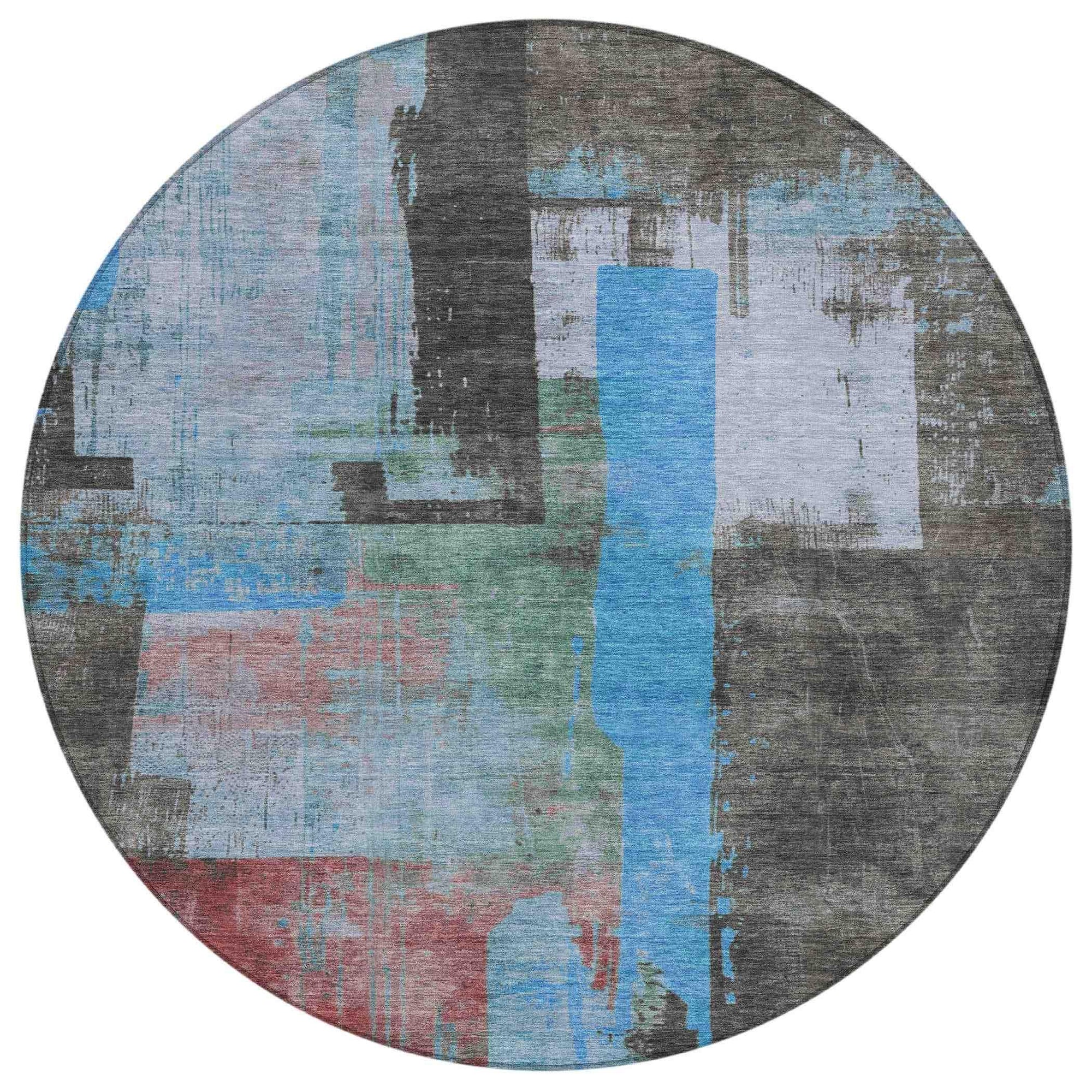 Addison Rugs Maearis Blue Washable Indoor-Outdoor Rug