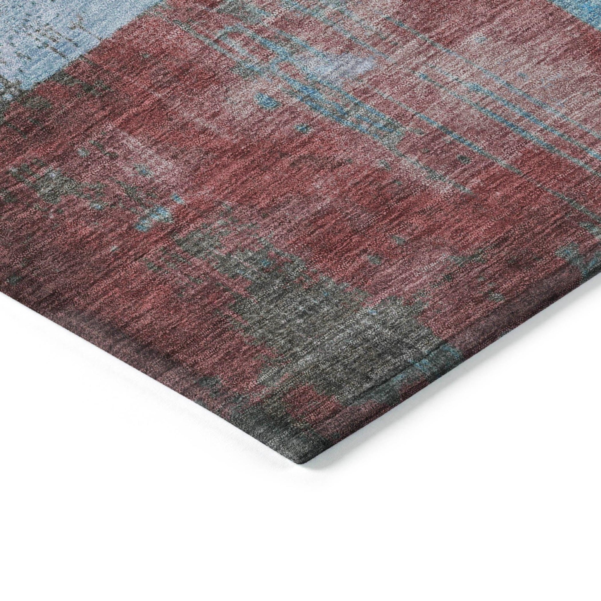 Addison Rugs Maearis Blue Washable Indoor-Outdoor Rug