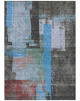 Addison Rugs Maearis Blue Washable Indoor-Outdoor Rug