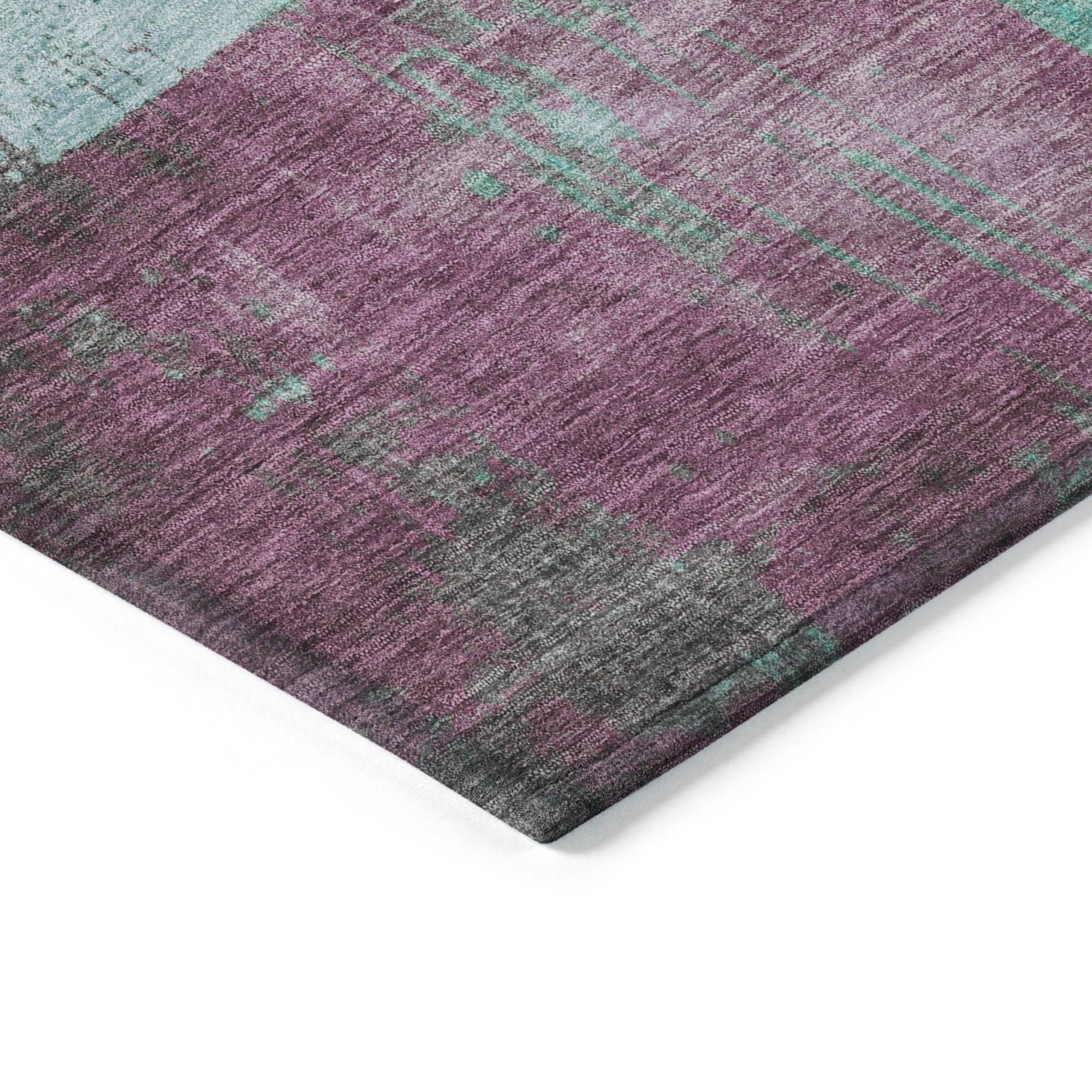 Addison Rugs Maearis Teal Washable Indoor-Outdoor Rug