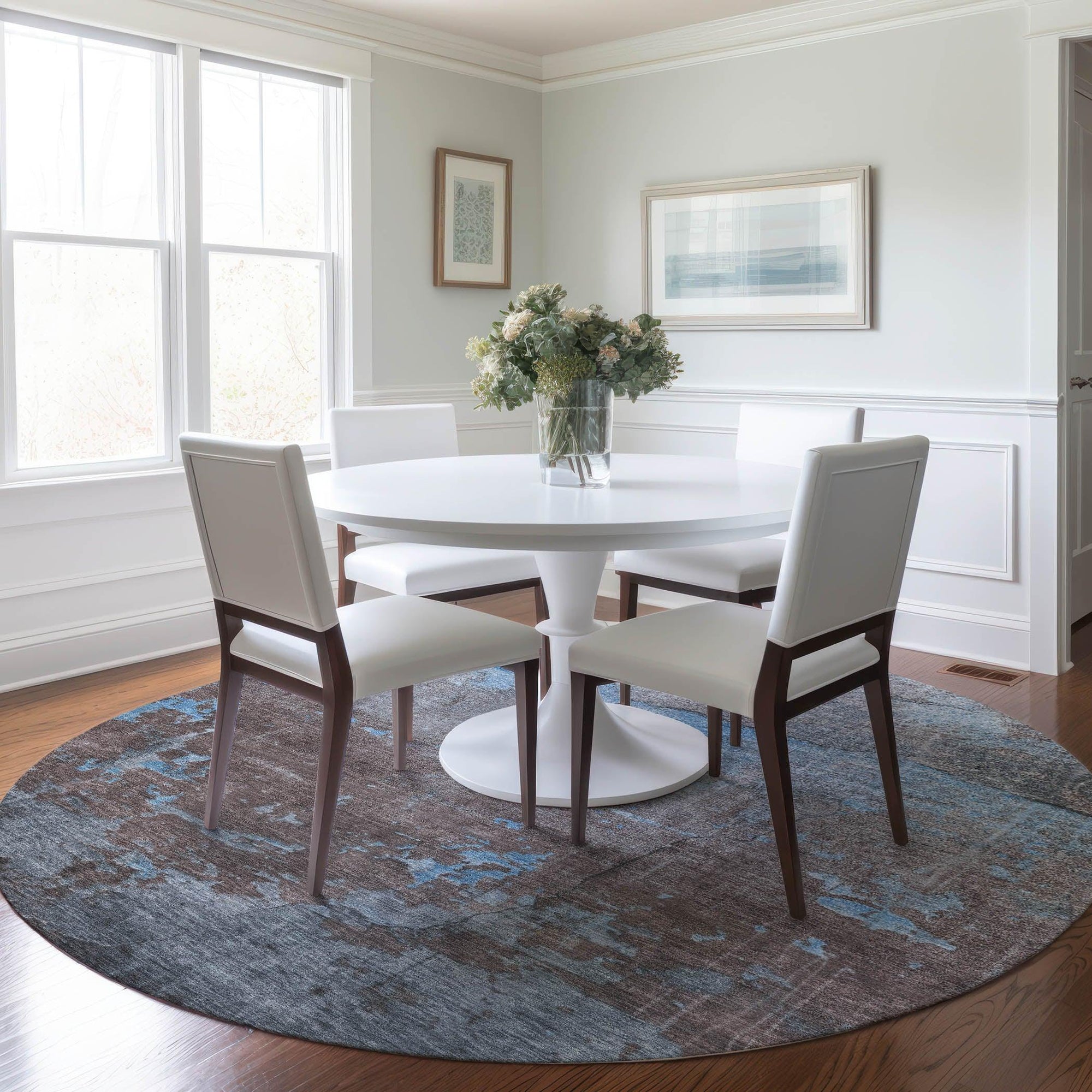 Addison Rugs Maeel Blue Washable Indoor-Outdoor Rug