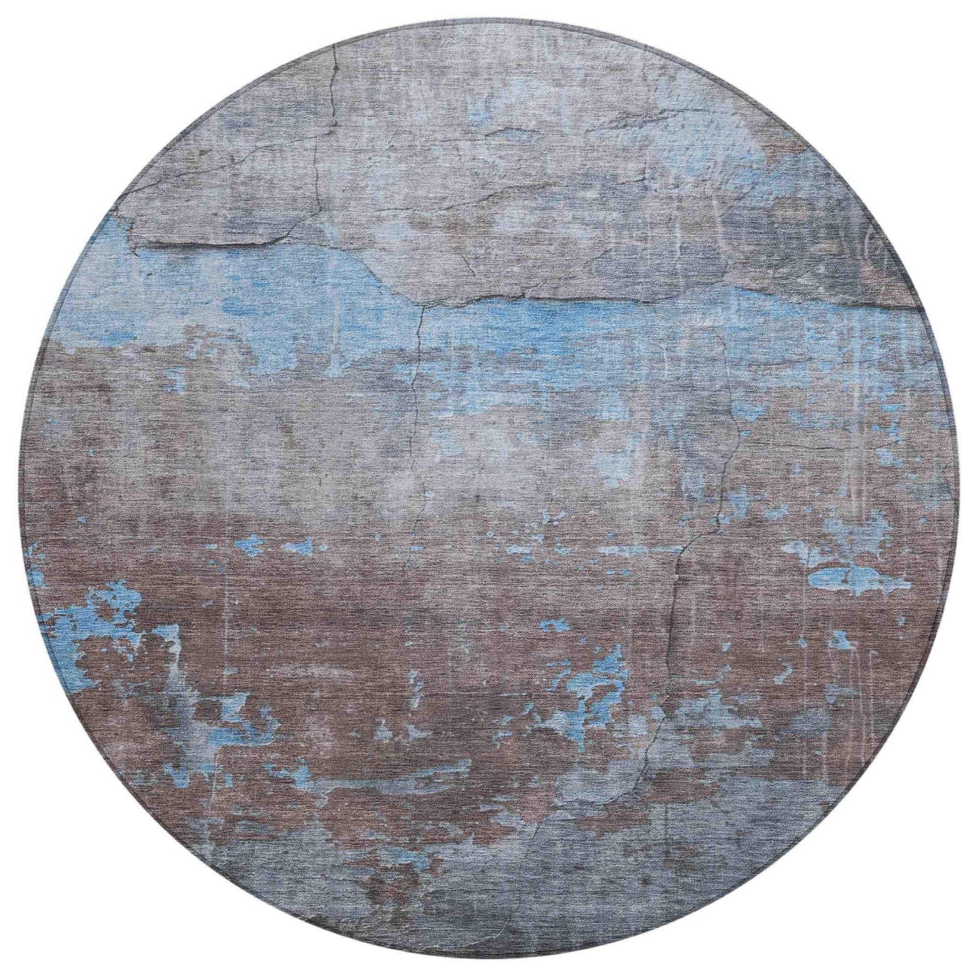 Addison Rugs Maeel Blue Washable Indoor-Outdoor Rug