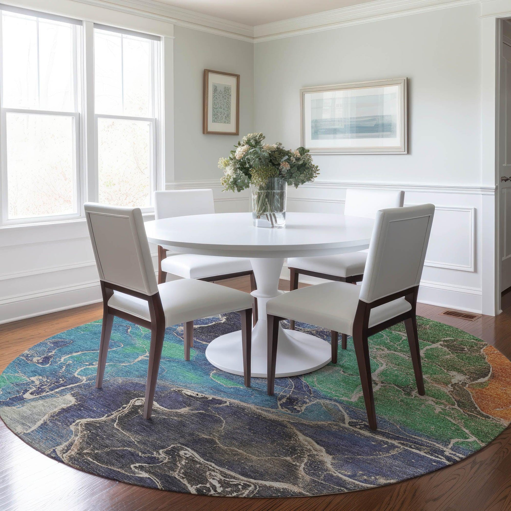 Addison Rugs Maeon Blue Washable Indoor-Outdoor Rug