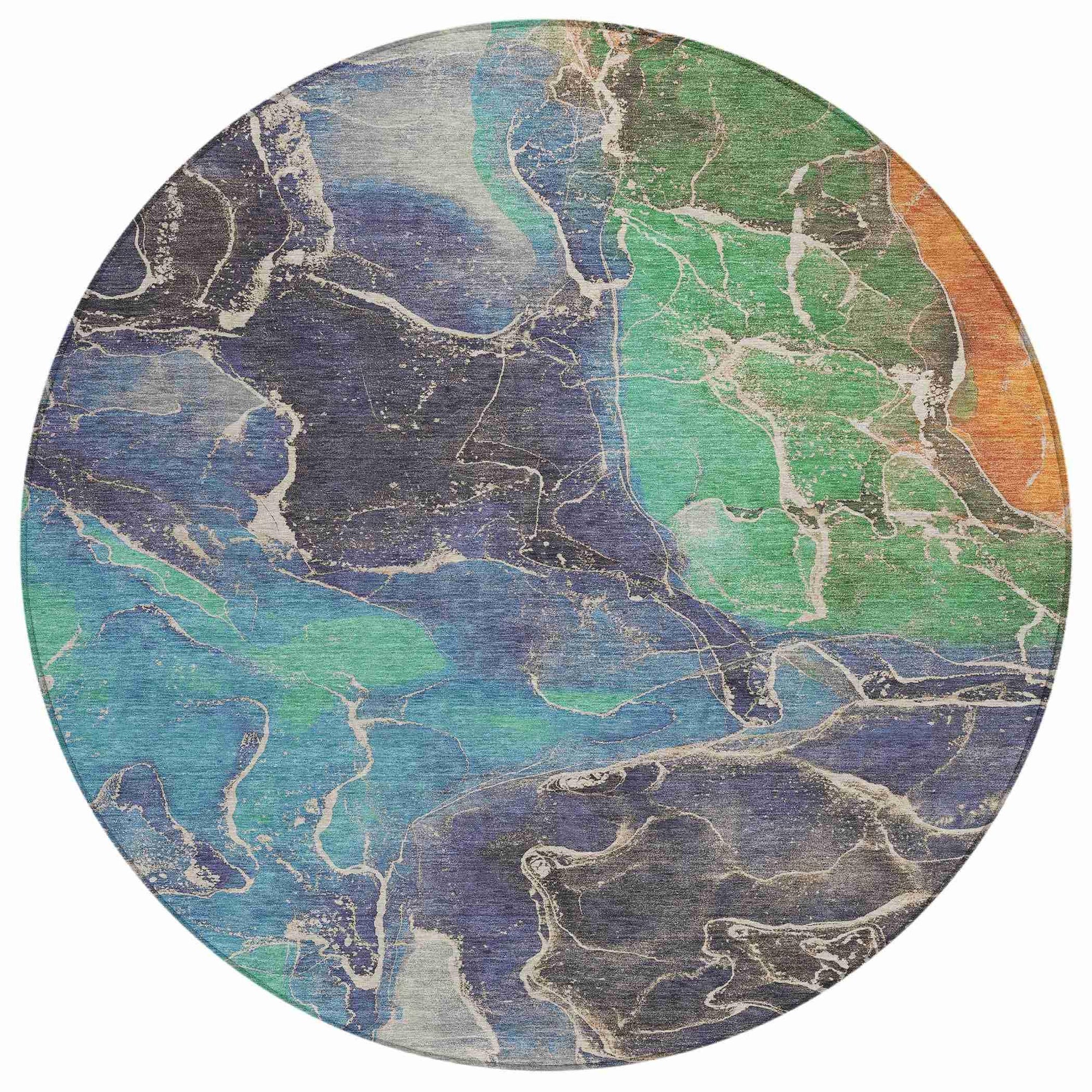 Addison Rugs Maeon Blue Washable Indoor-Outdoor Rug