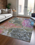 Addison Rugs Maeon Brown Washable Indoor-Outdoor Rug