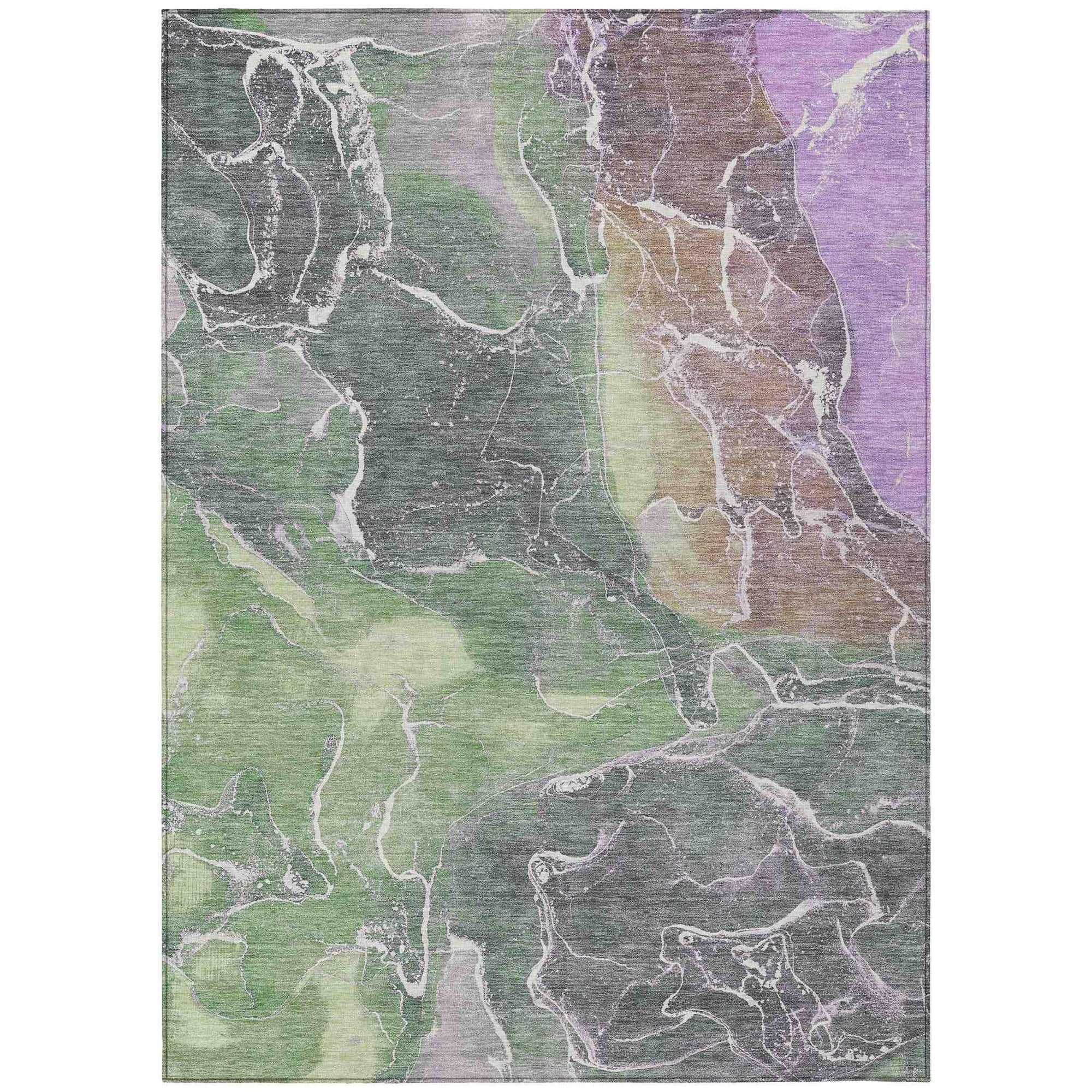Addison Rugs Maeon Green Washable Indoor-Outdoor Rug