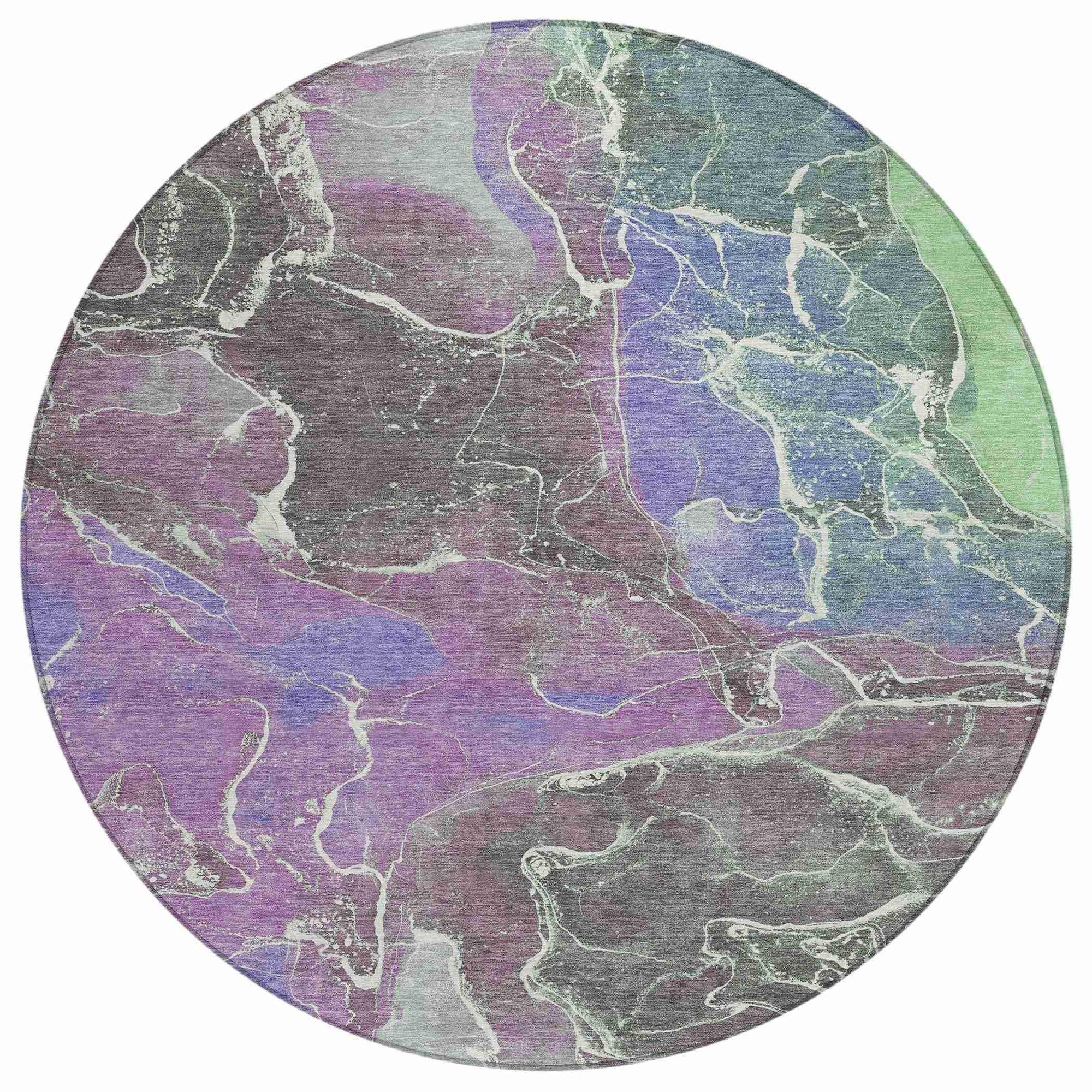 Addison Rugs Maeon Purple Washable Indoor-Outdoor Rug