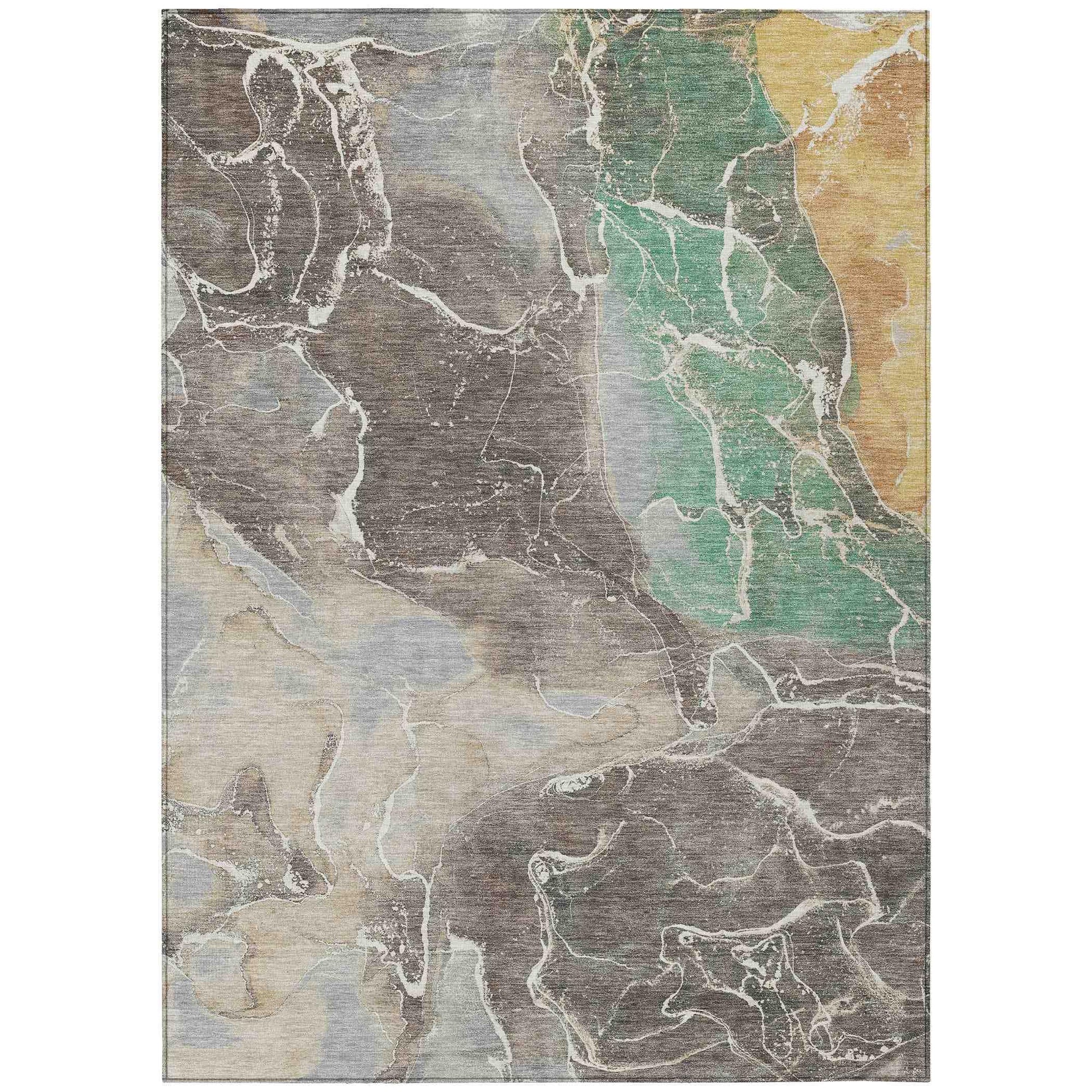 Addison Rugs Maeon Taupe Washable Indoor-Outdoor Rug
