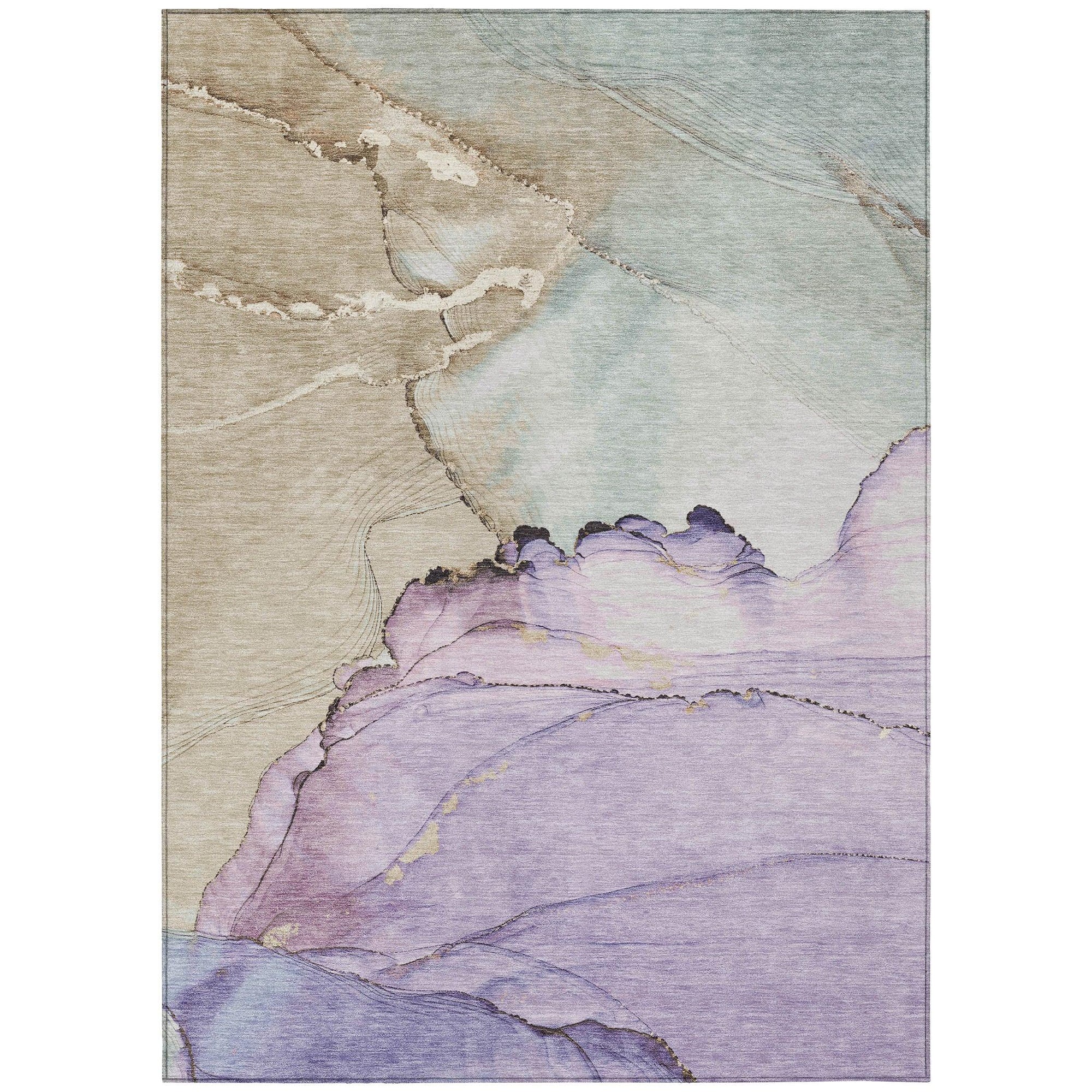 Addison Rugs Maeora Purple Washable Indoor-Outdoor Rug