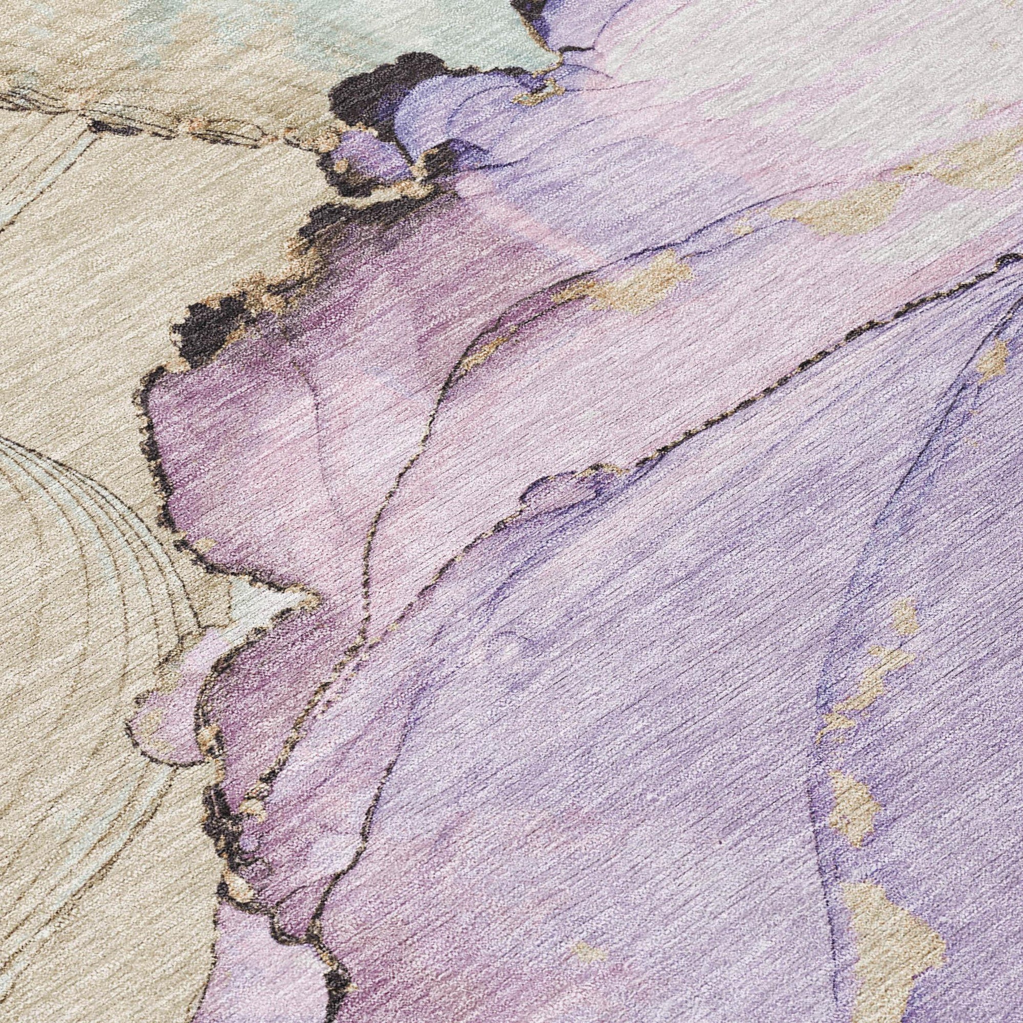 Addison Rugs Maeora Purple Washable Indoor-Outdoor Rug