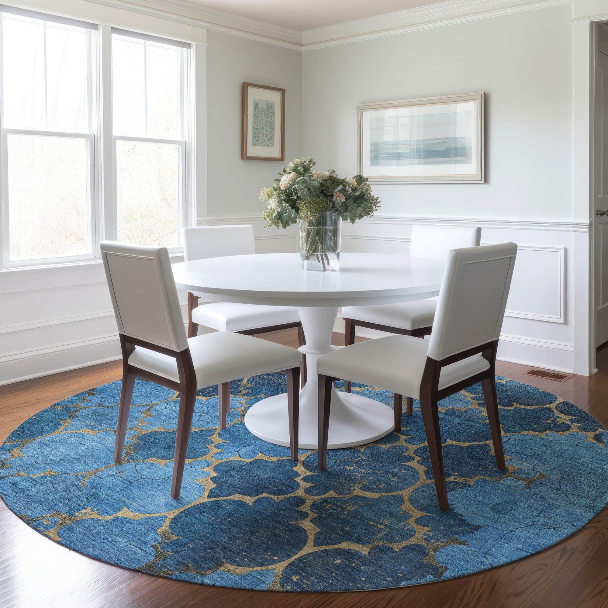 Addison Rugs Maeoril Blue Washable Indoor-Outdoor Rug