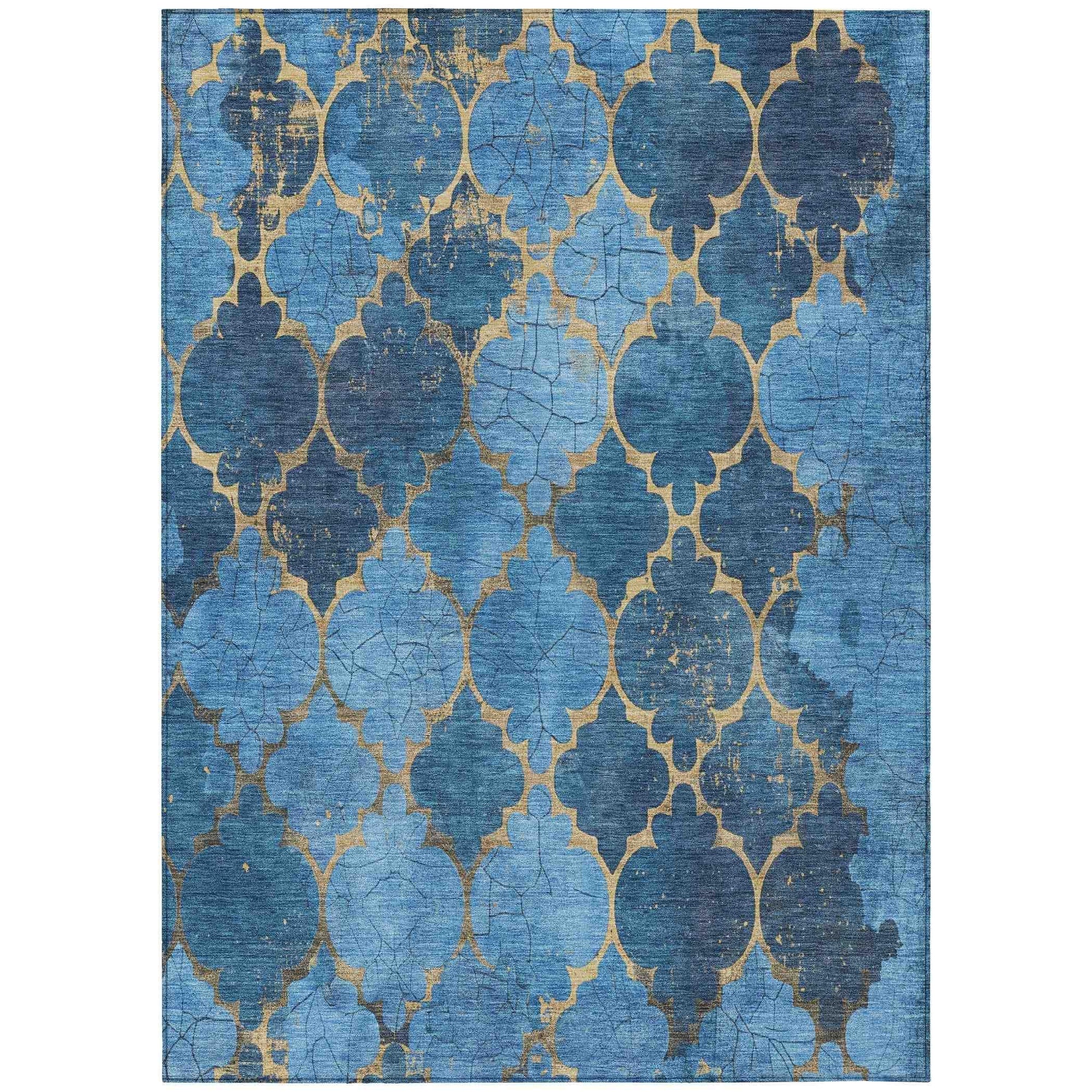 Addison Rugs Maeoril Blue Washable Indoor-Outdoor Rug