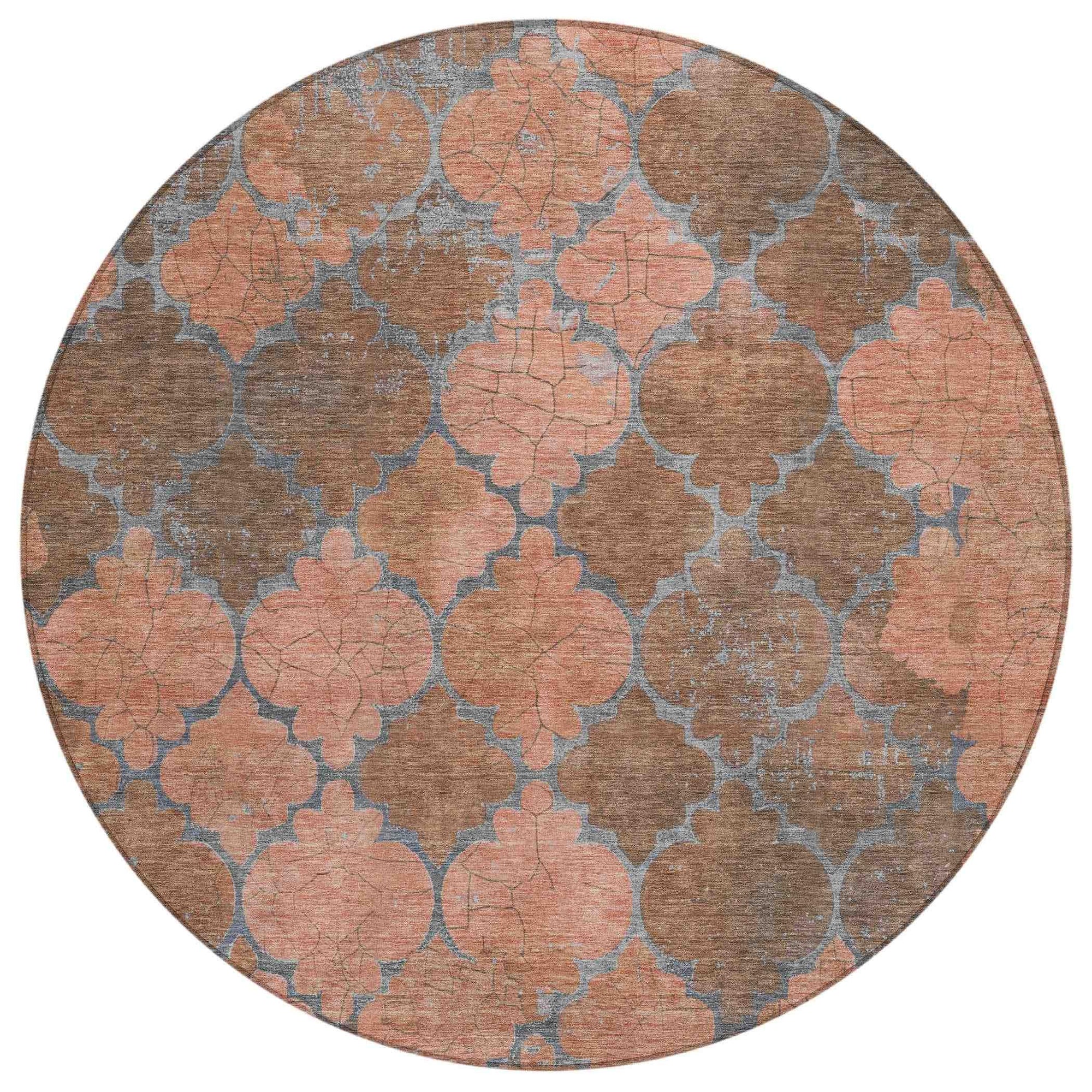 Addison Rugs Maeoril Orange Washable Indoor-Outdoor Rug