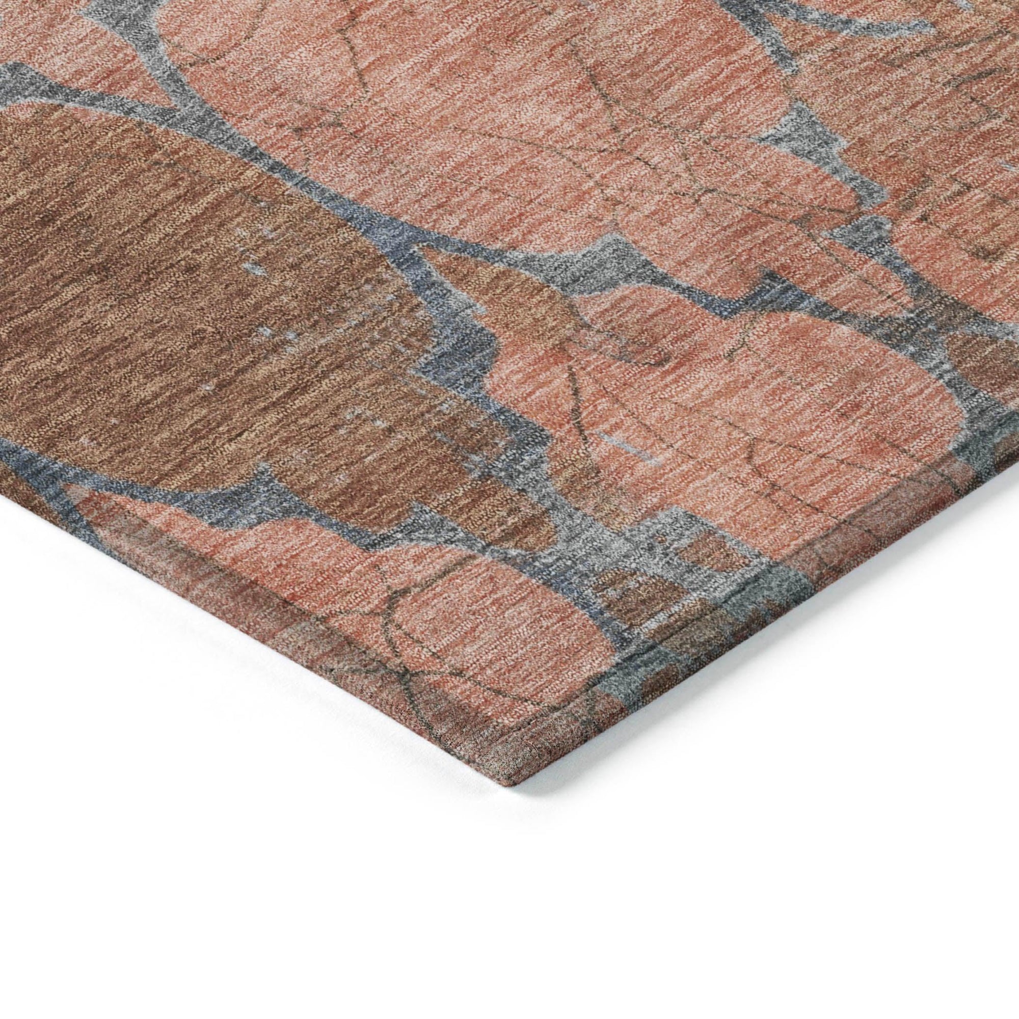 Addison Rugs Maeoril Orange Washable Indoor-Outdoor Rug