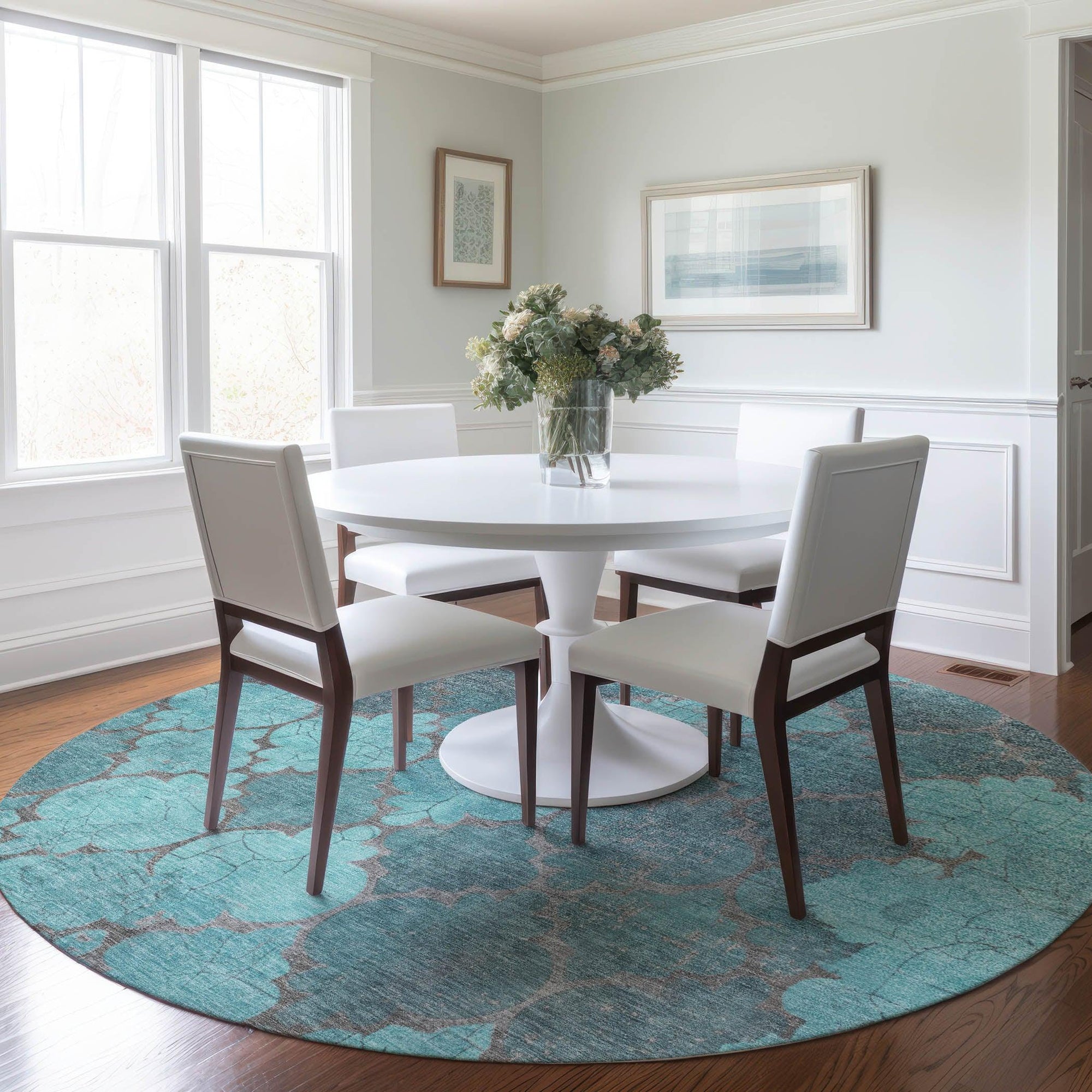 Addison Rugs Maeoril Teal Washable Indoor-Outdoor Rug