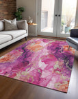 Addison Rugs Naelain Red Washable Indoor-Outdoor Rug