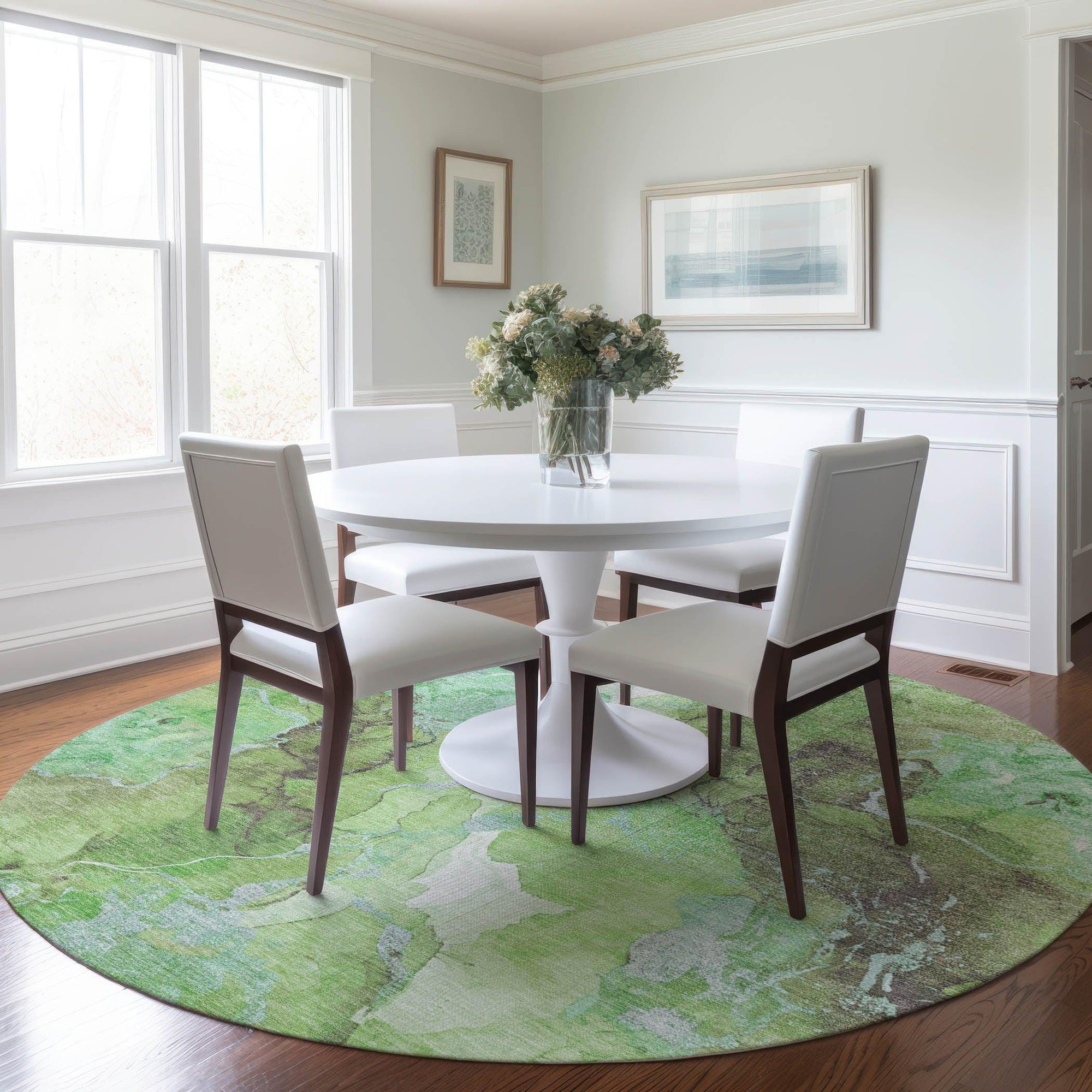 Addison Rugs Naelain Green Washable Indoor-Outdoor Rug