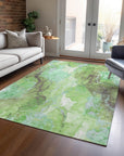 Addison Rugs Naelain Green Washable Indoor-Outdoor Rug