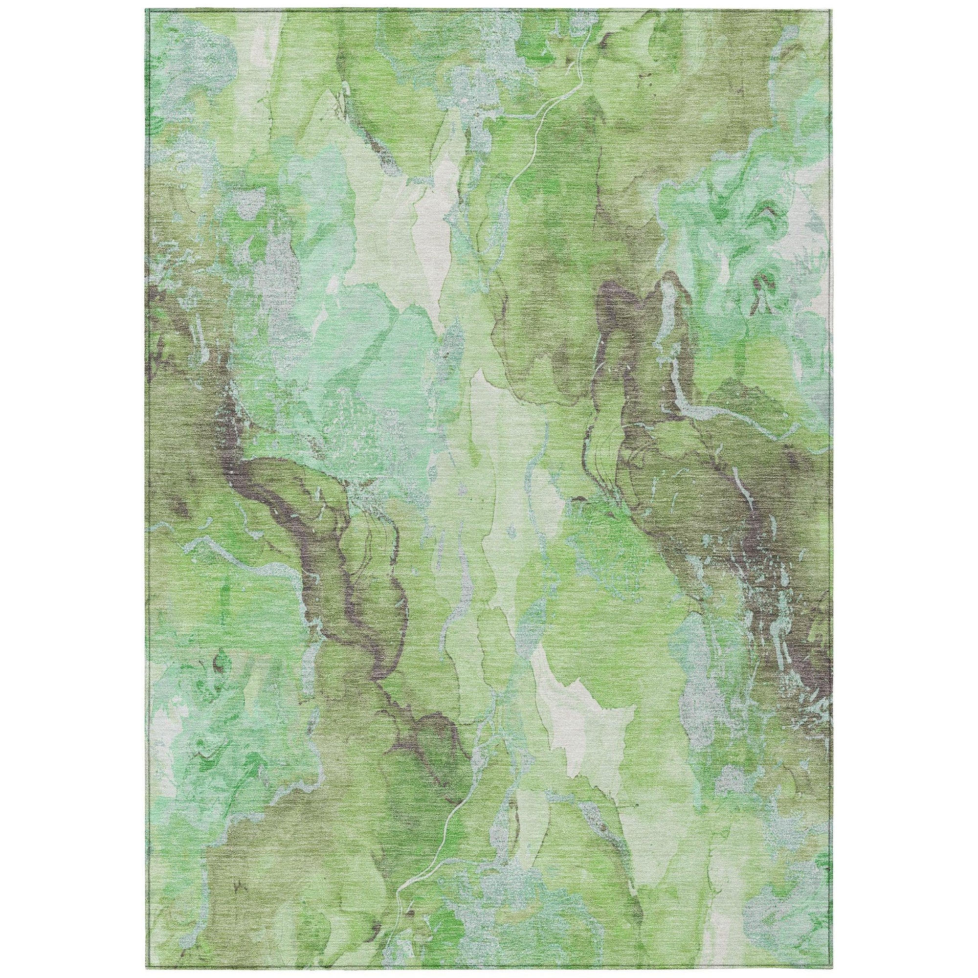 Addison Rugs Naelain Green Washable Indoor-Outdoor Rug