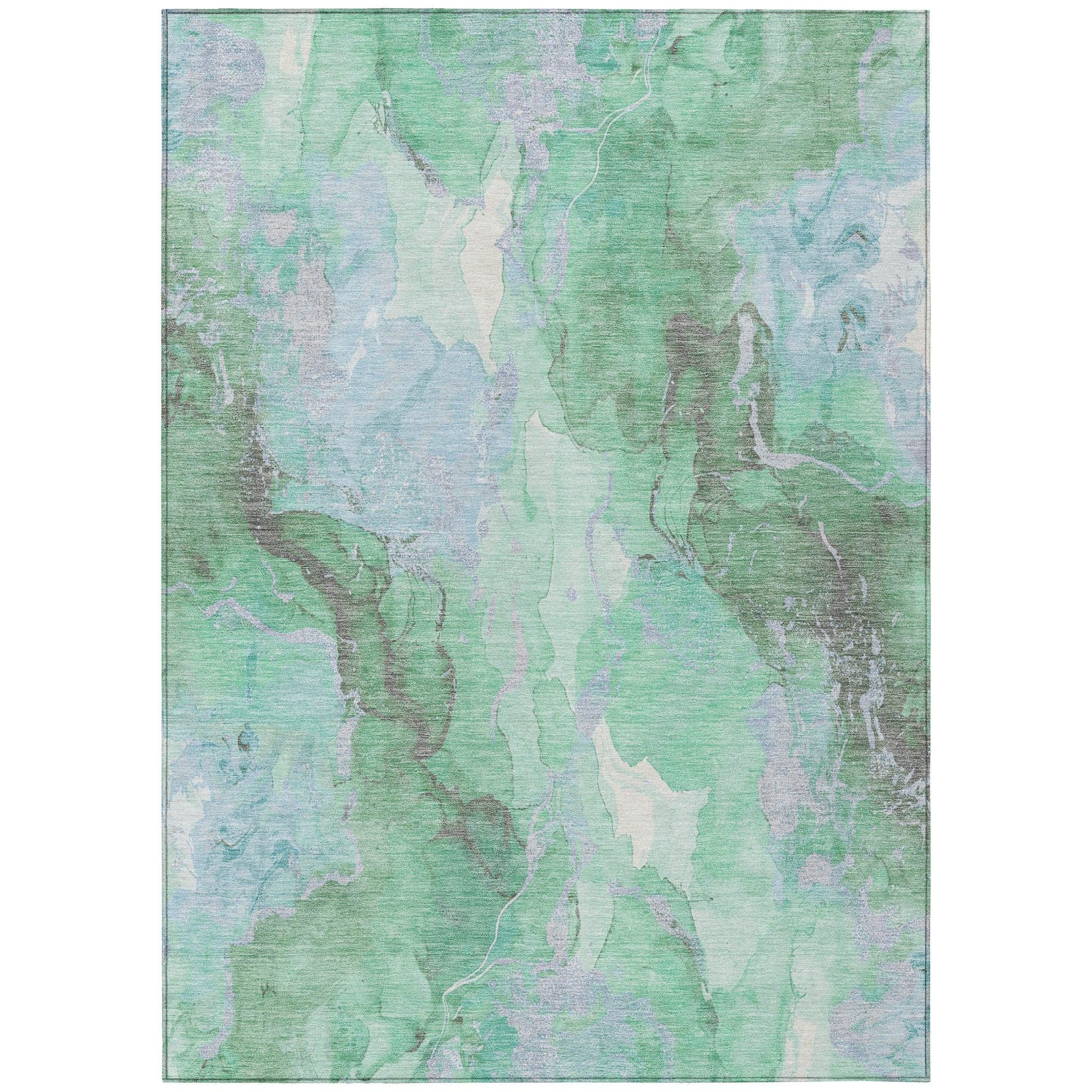 Addison Rugs Naelain Blue Washable Indoor-Outdoor Rug