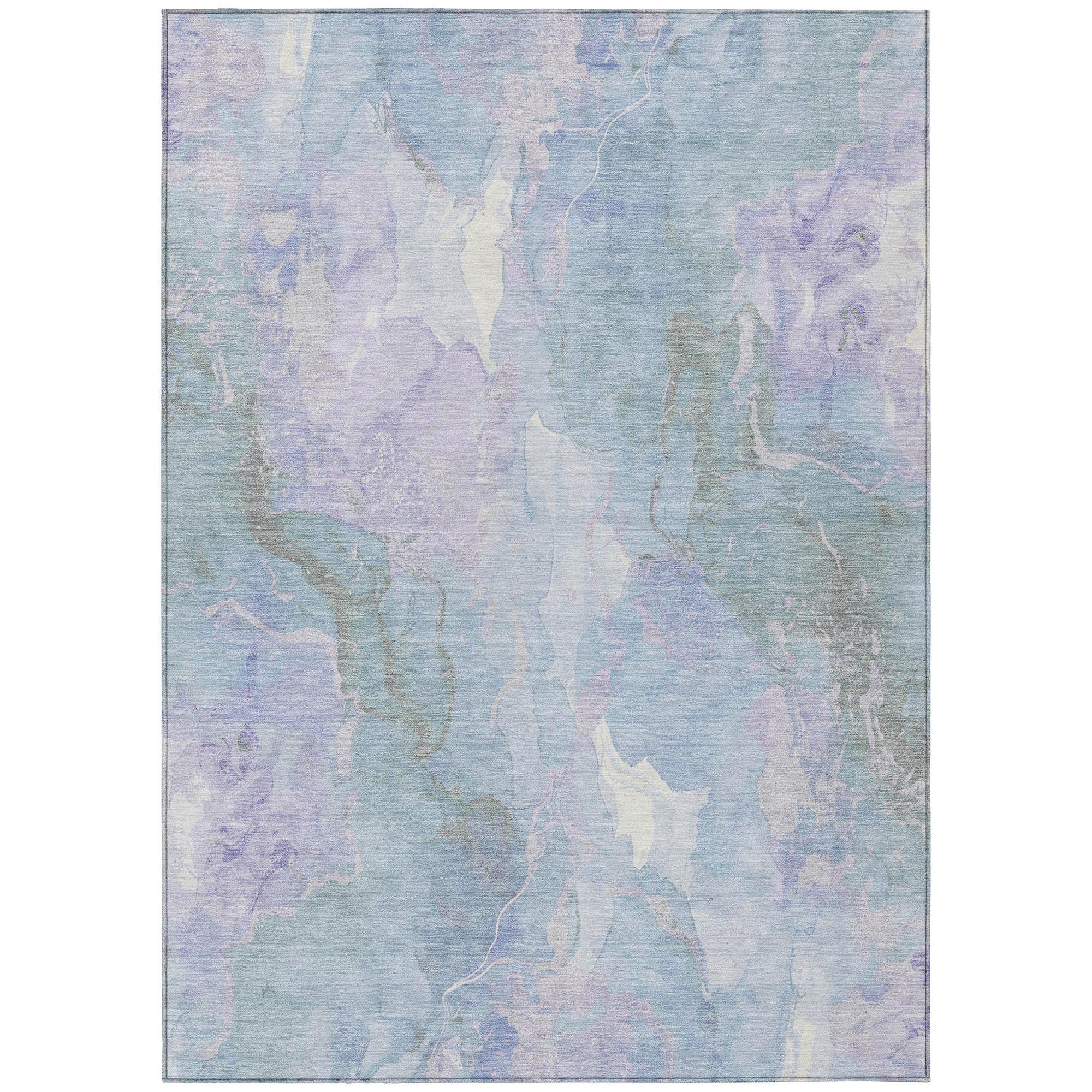 Addison Rugs Naelain Sky Washable Indoor-Outdoor Rug