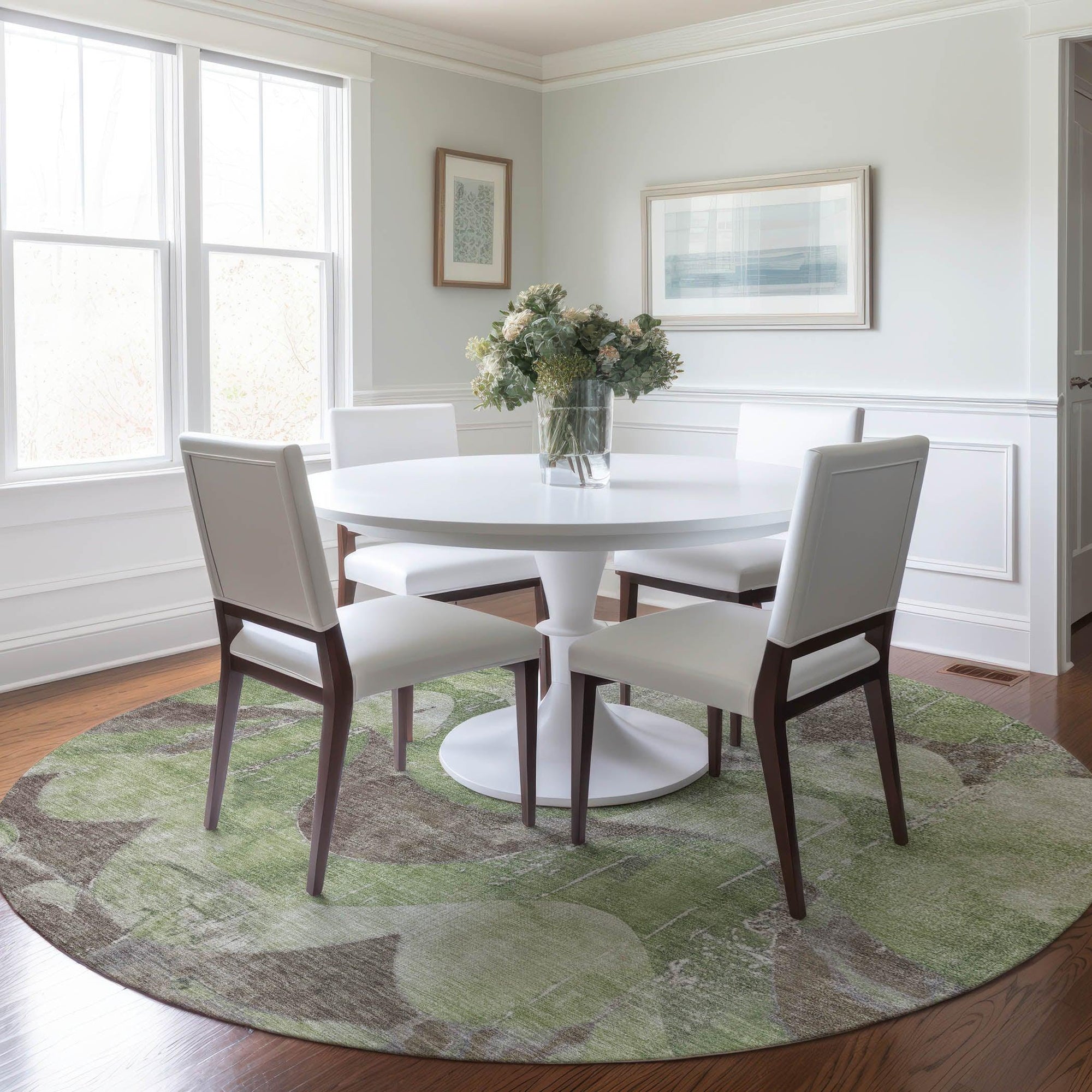 Addison Rugs Naelara Green Washable Indoor-Outdoor Rug