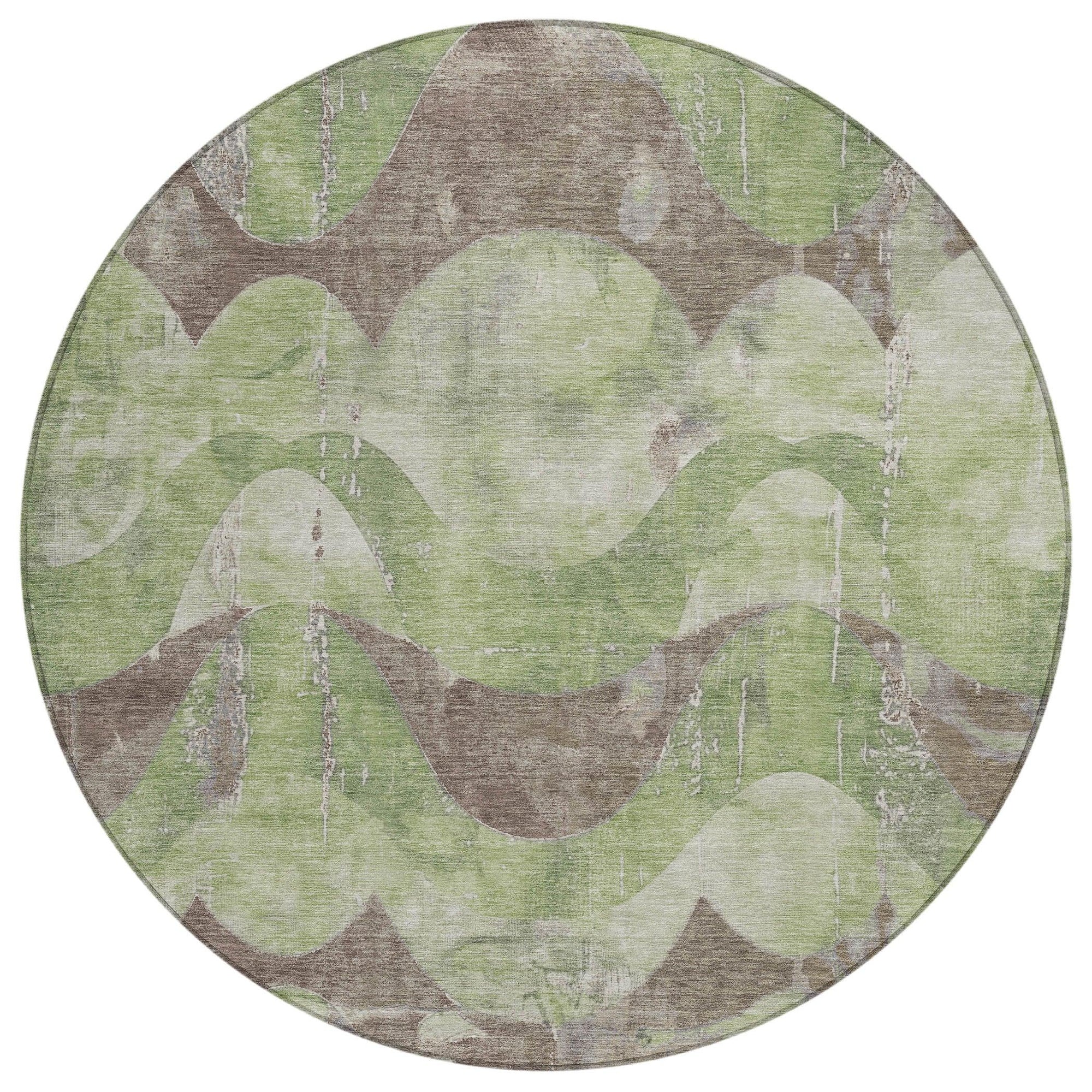Addison Rugs Naelara Green Washable Indoor-Outdoor Rug