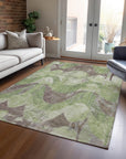Addison Rugs Naelara Green Washable Indoor-Outdoor Rug
