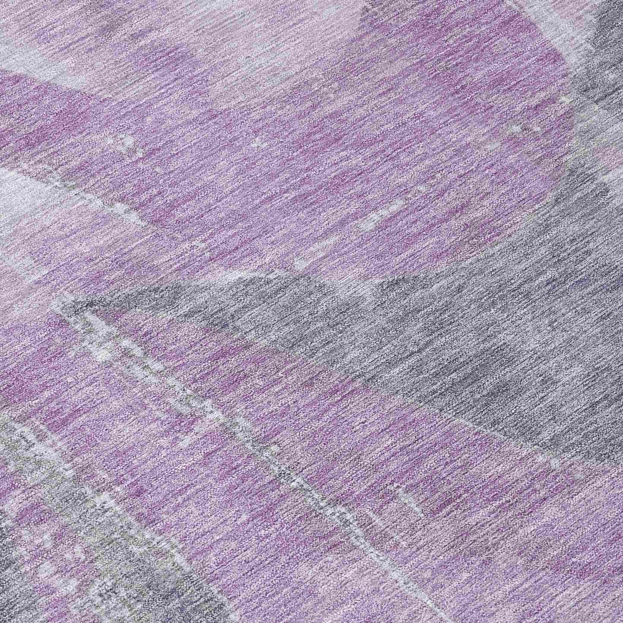 Addison Rugs Naelara Purple Washable Indoor-Outdoor Rug