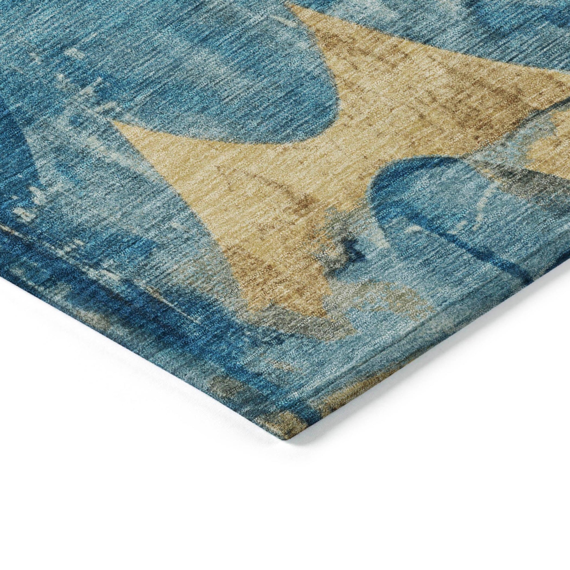 Addison Rugs Naelara Teal Washable Indoor-Outdoor Rug