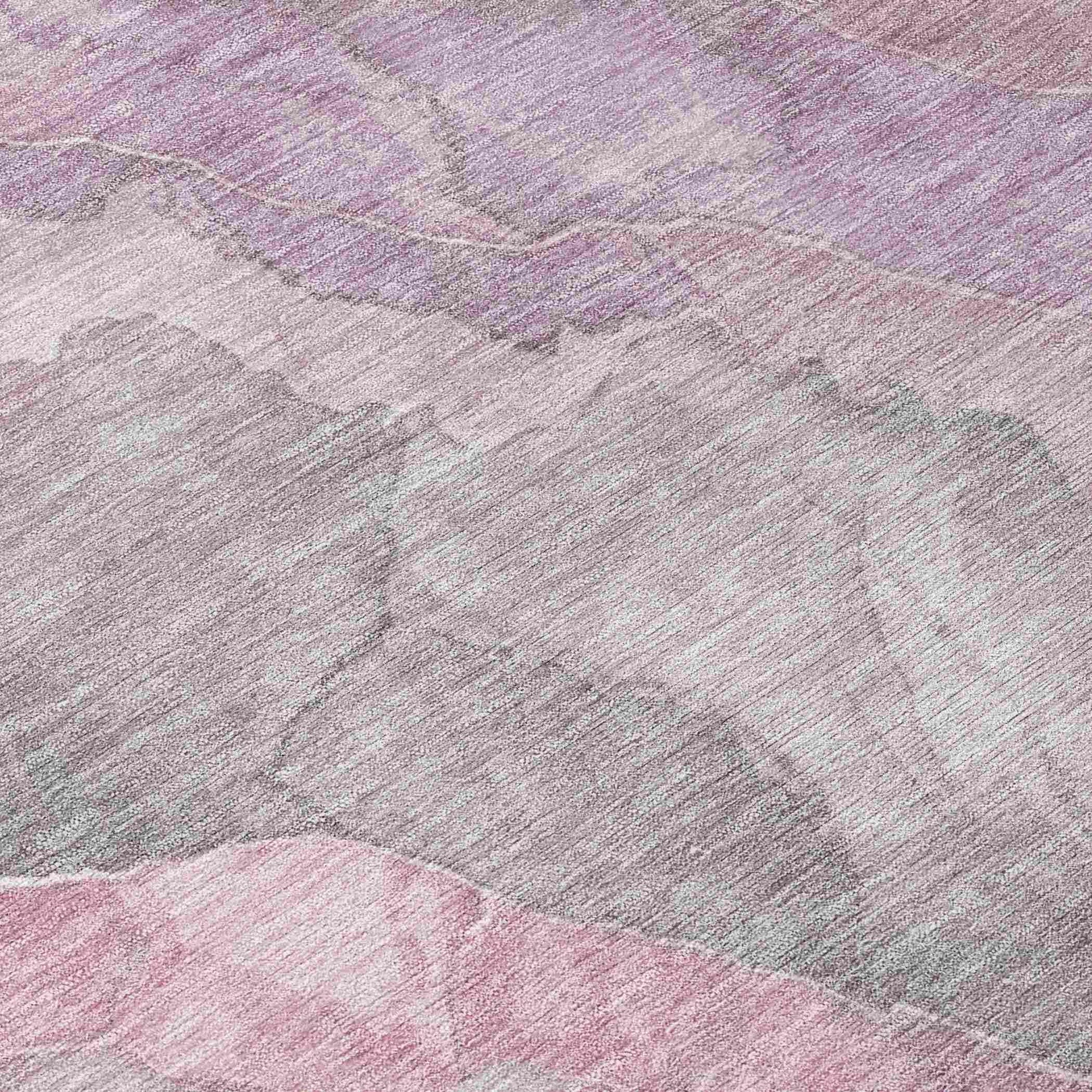 Addison Rugs Naelien Pink Washable Indoor-Outdoor Rug