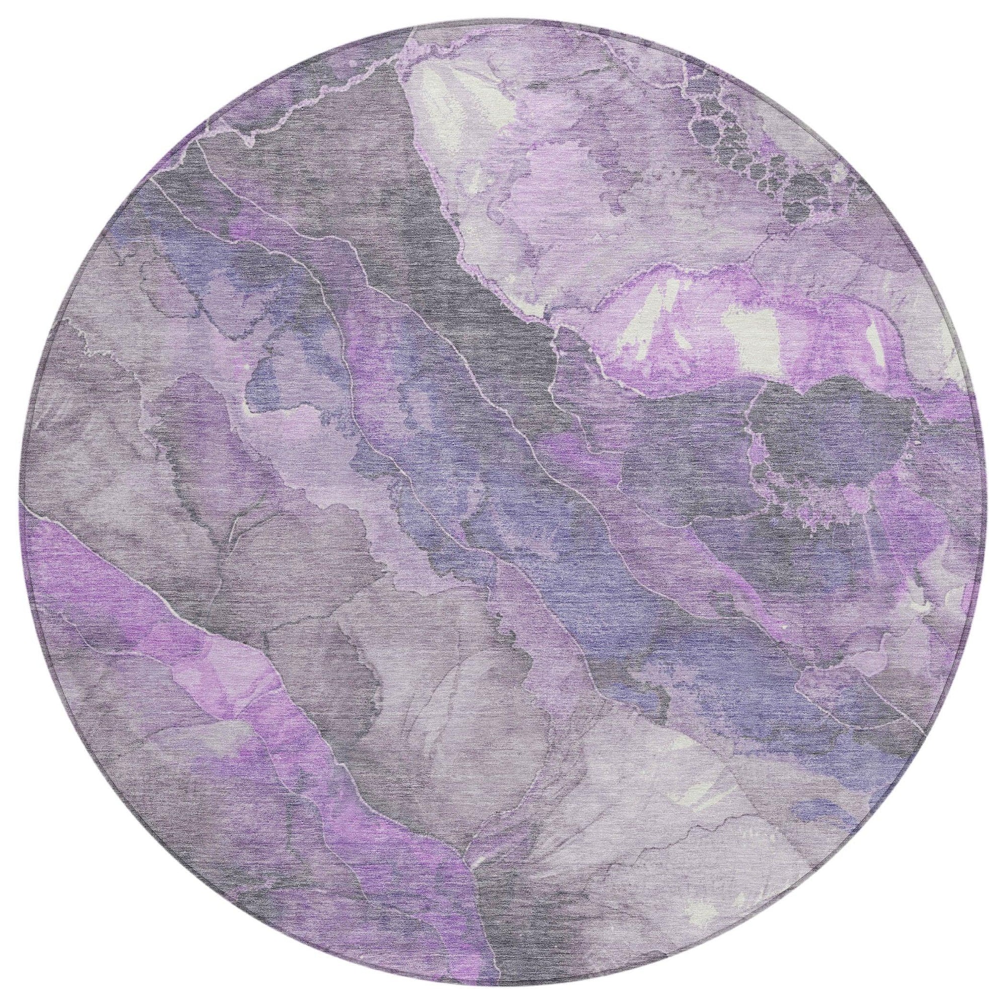 Addison Rugs Naelien Purple Washable Indoor-Outdoor Rug