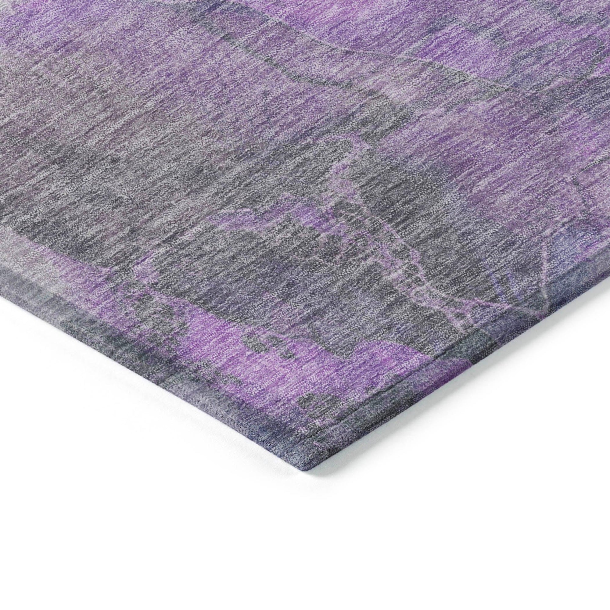 Addison Rugs Naelien Purple Washable Indoor-Outdoor Rug