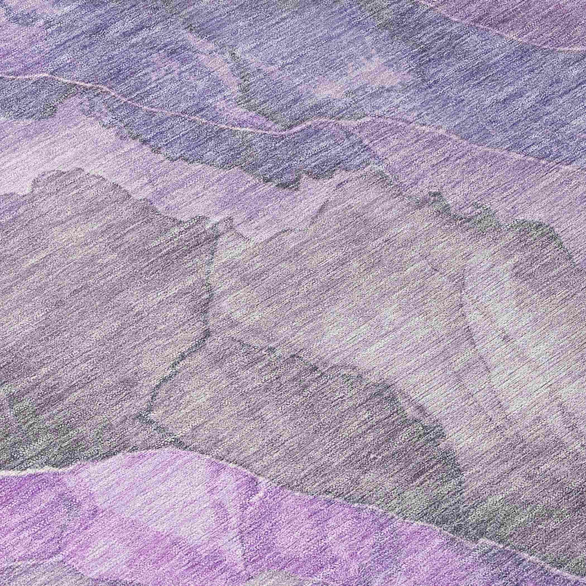 Addison Rugs Naelien Purple Washable Indoor-Outdoor Rug