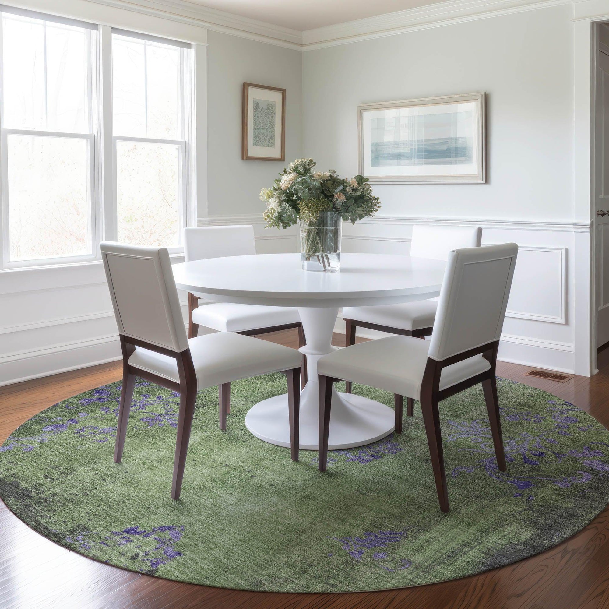 Addison Rugs Naelion Green Washable Indoor-Outdoor Rug