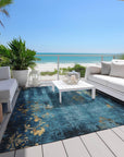 Addison Rugs Naelion Blue Washable Indoor-Outdoor Rug
