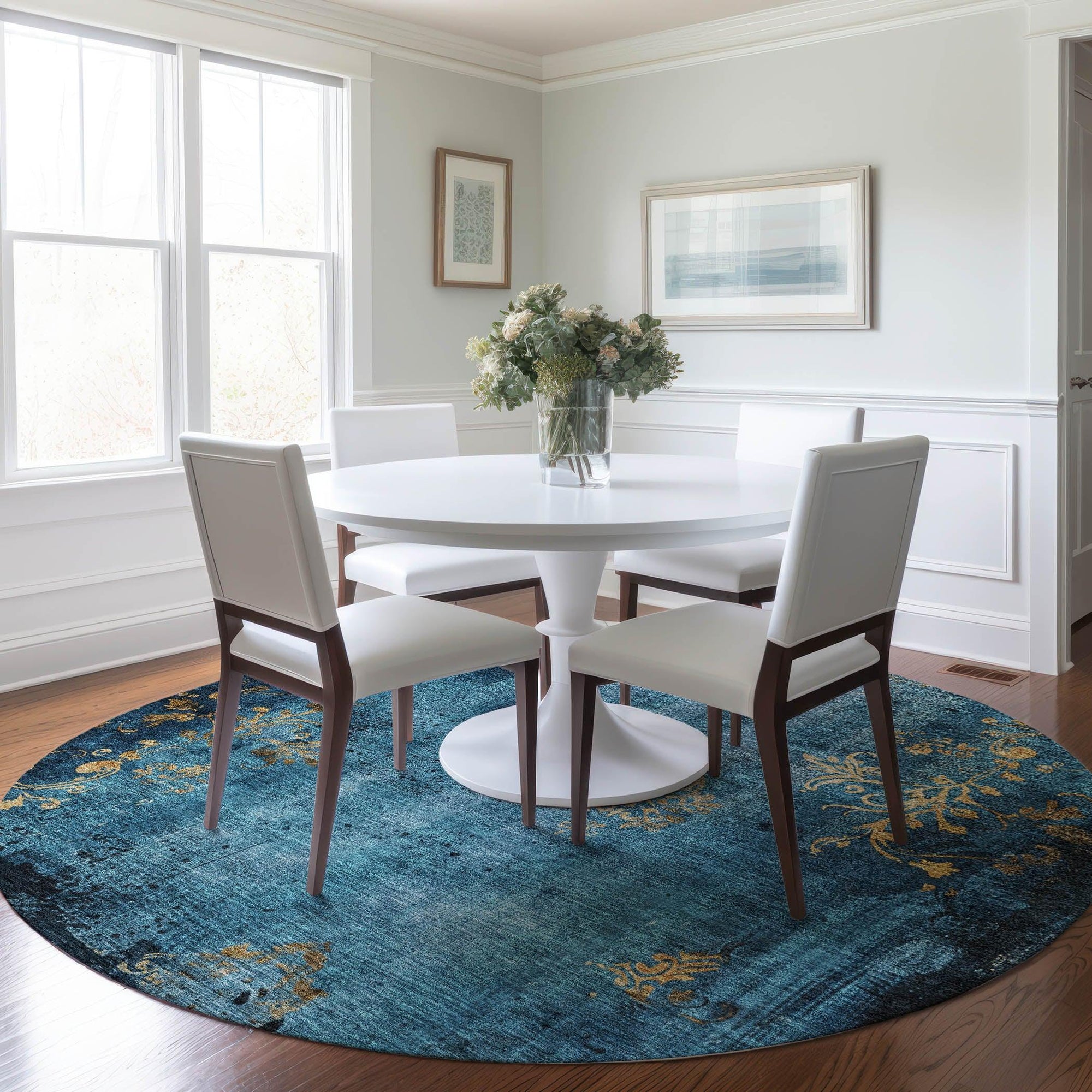 Addison Rugs Naelion Blue Washable Indoor-Outdoor Rug