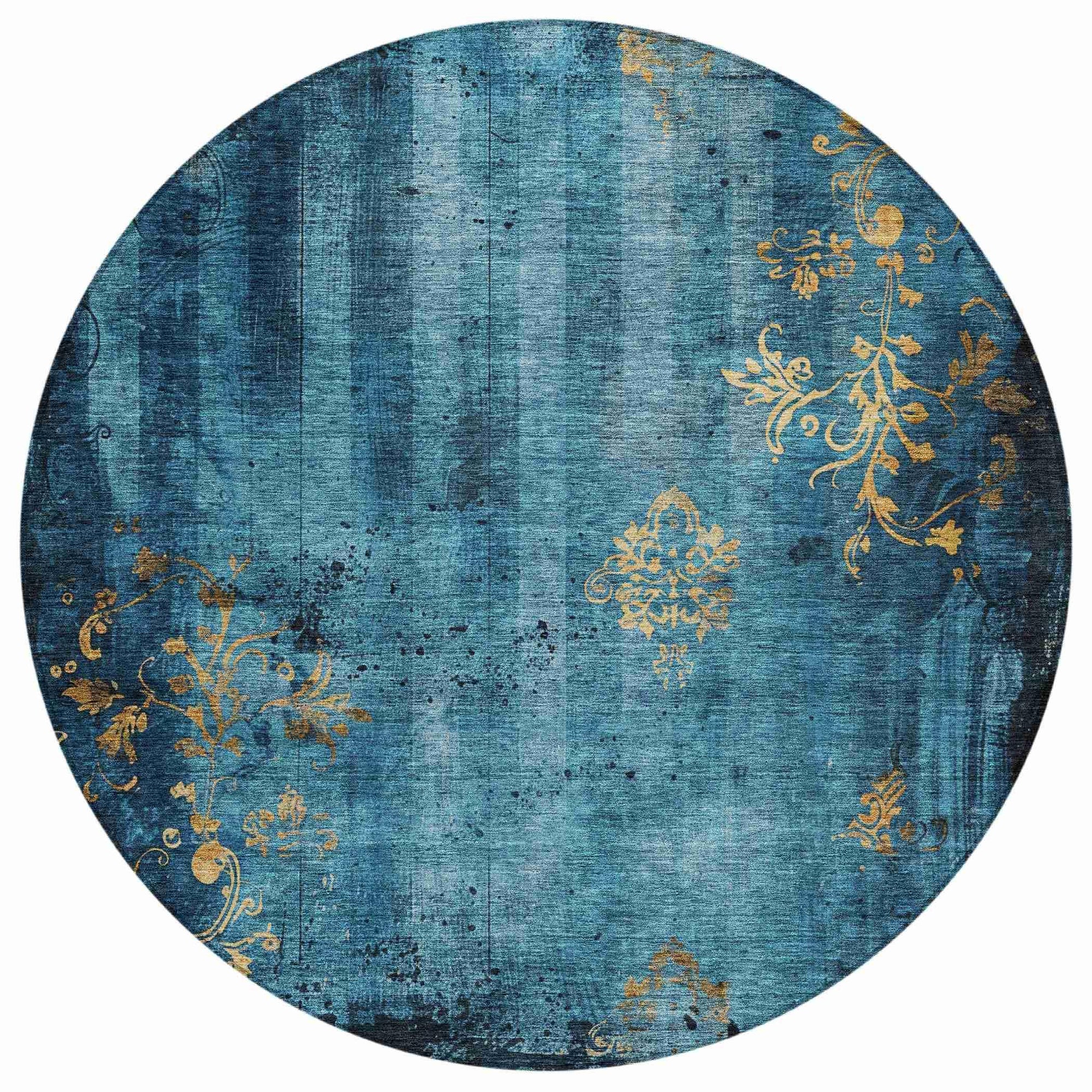 Addison Rugs Naelion Blue Washable Indoor-Outdoor Rug