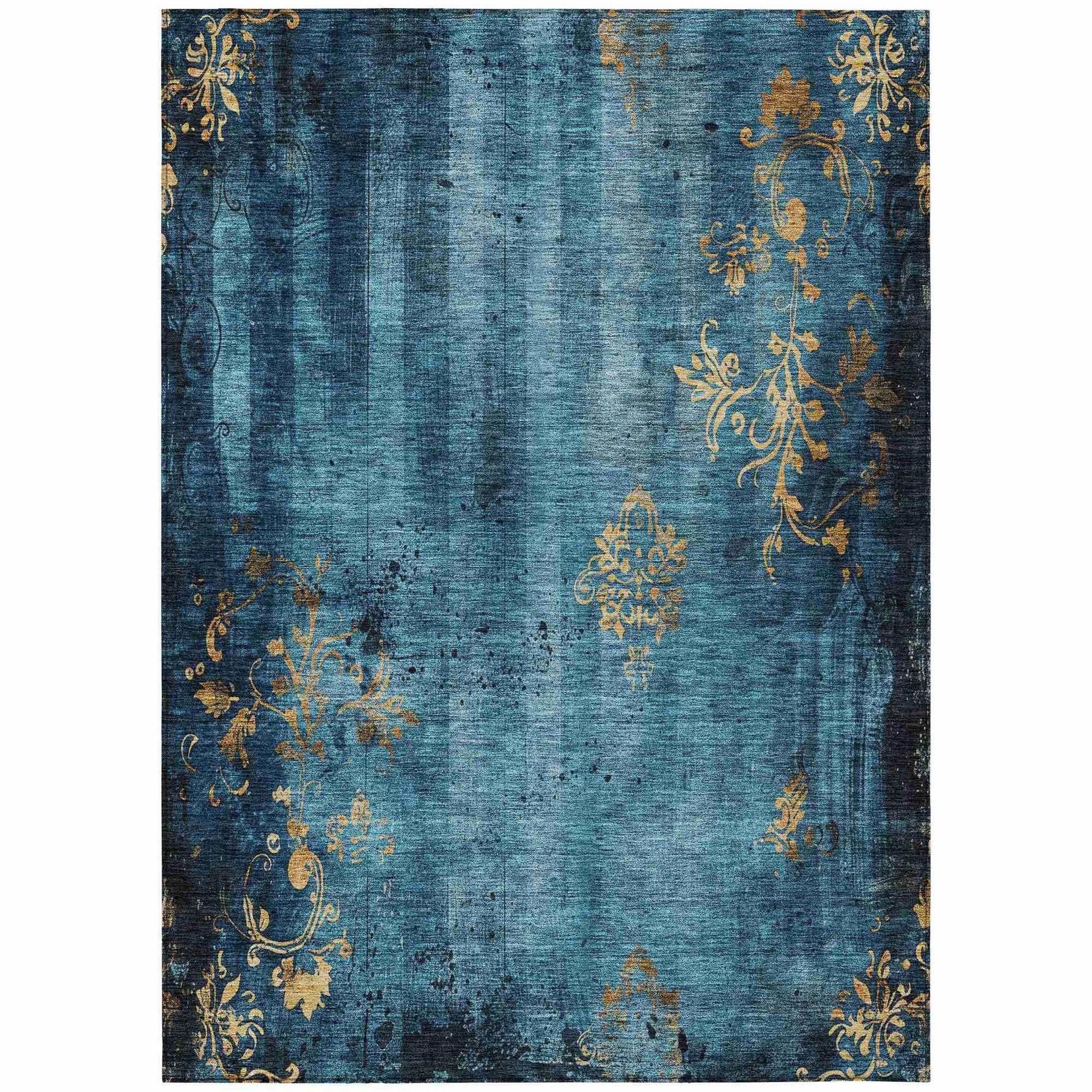 Addison Rugs Naelion Blue Washable Indoor-Outdoor Rug