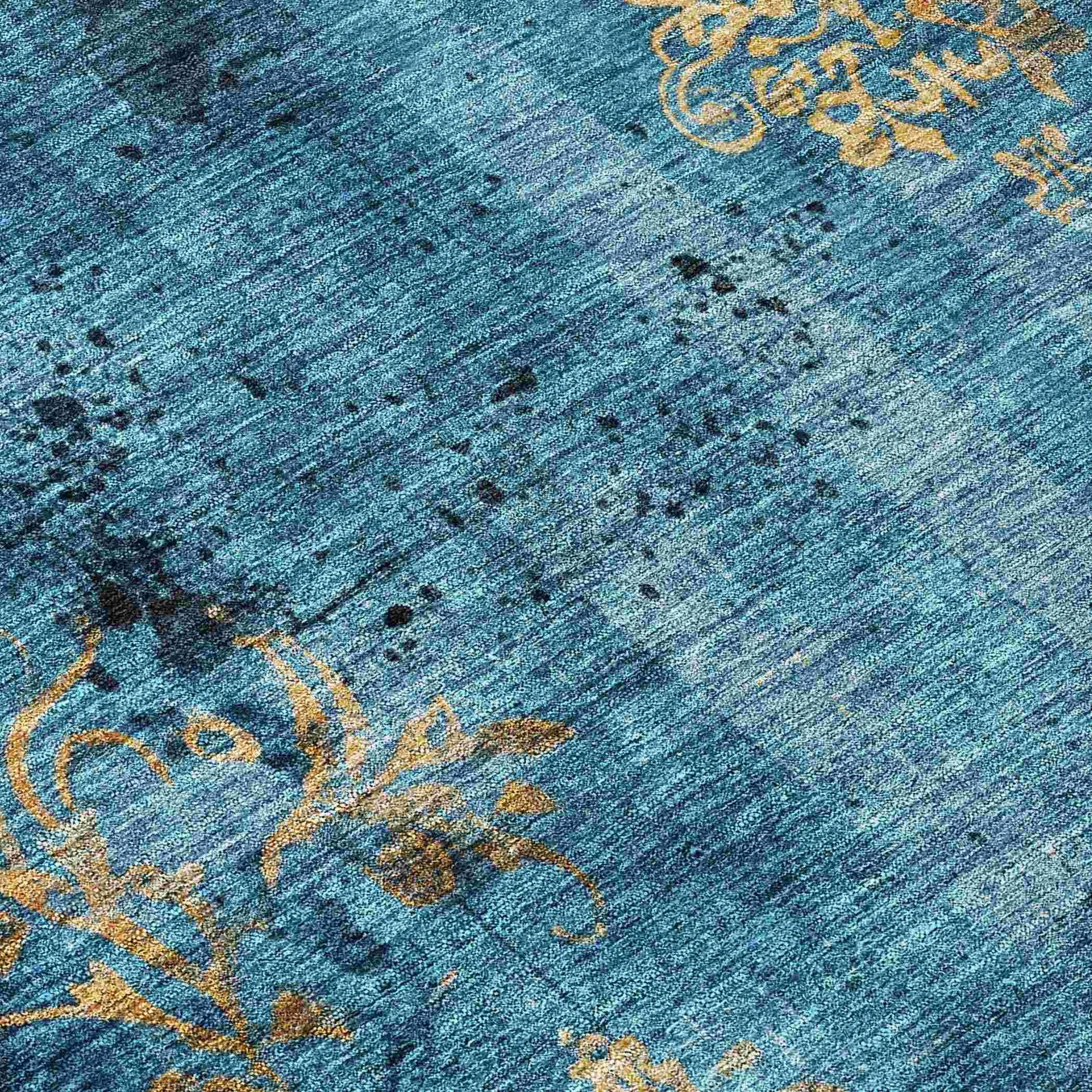 Addison Rugs Naelion Blue Washable Indoor-Outdoor Rug