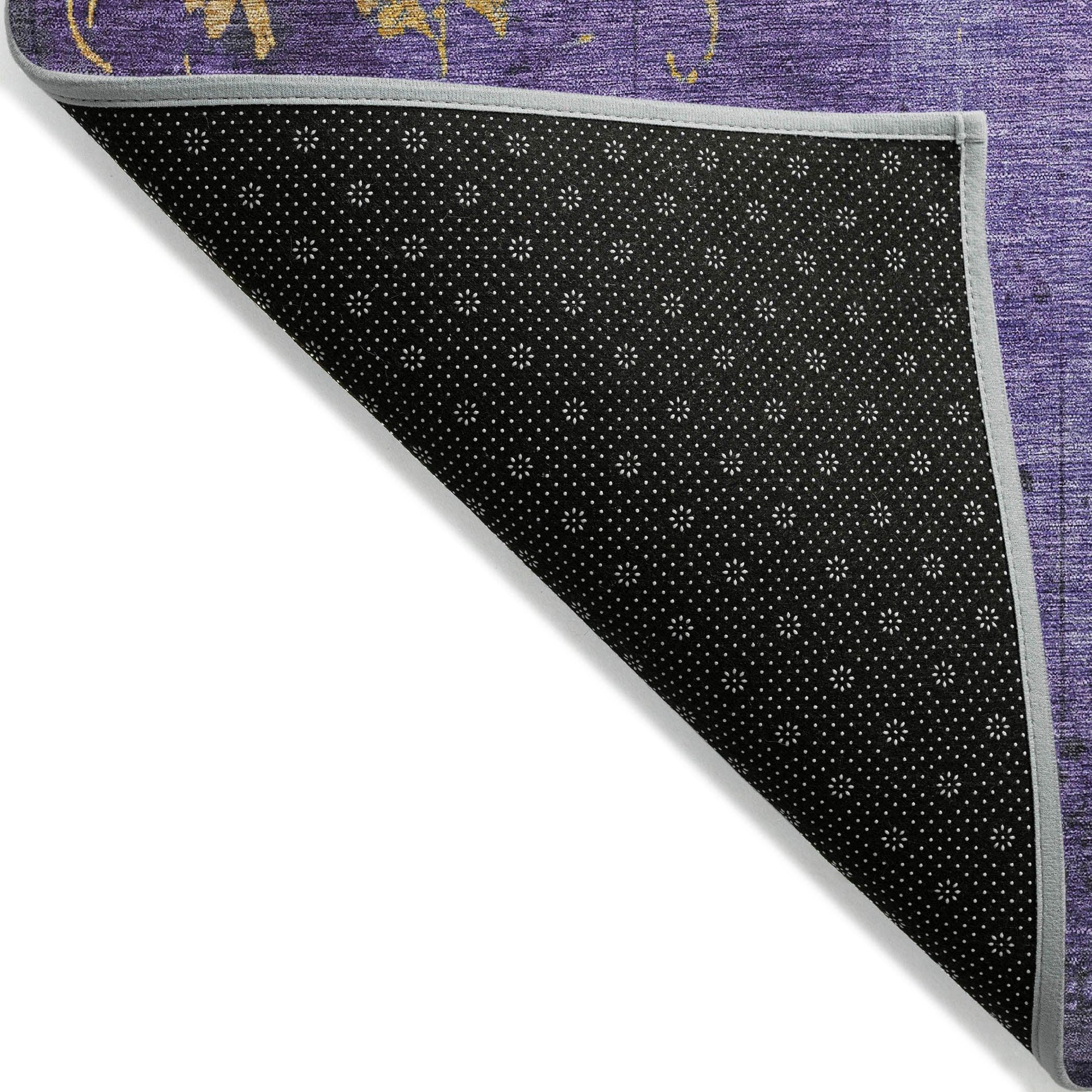 Addison Rugs Naelion Purple Washable Indoor-Outdoor Rug