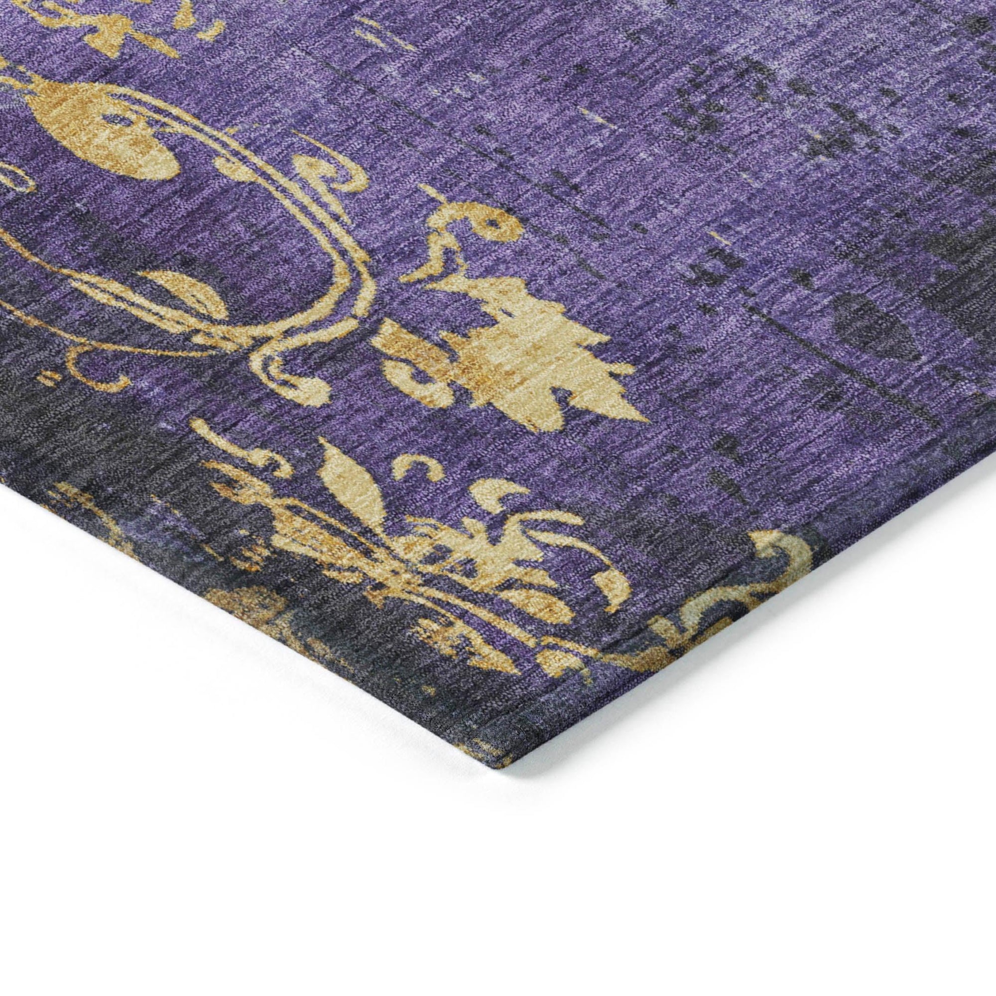 Addison Rugs Naelion Purple Washable Indoor-Outdoor Rug