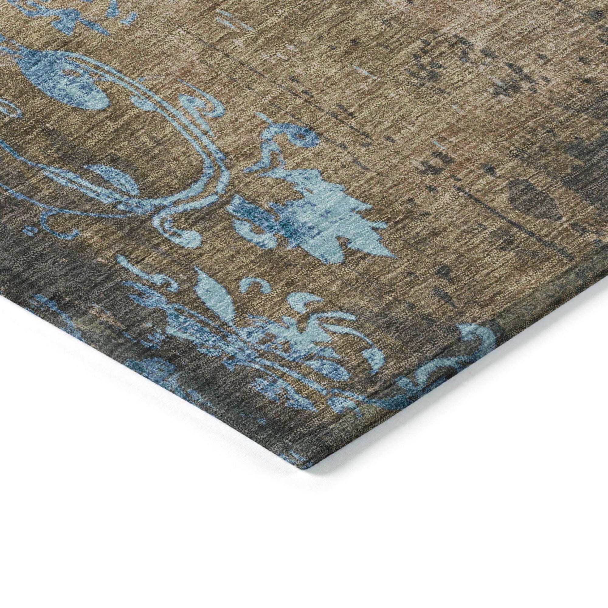 Addison Rugs Naelion Brown Washable Indoor-Outdoor Rug