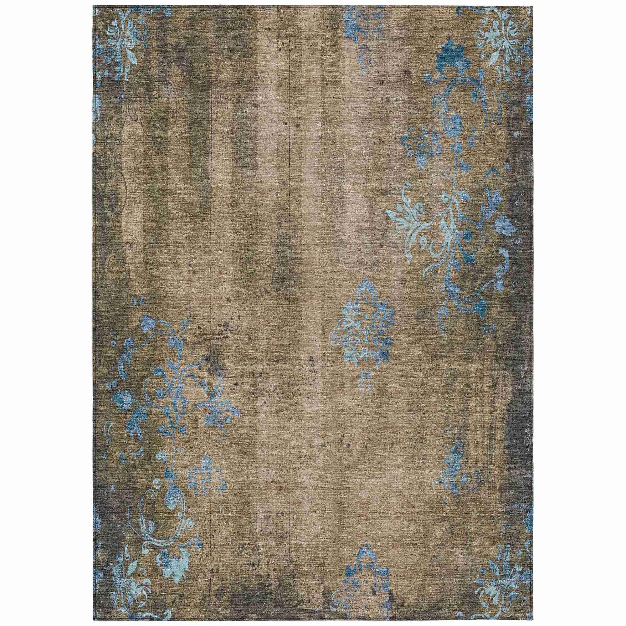 Addison Rugs Naelion Brown Washable Indoor-Outdoor Rug