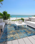 Addison Rugs Naelira Blue Washable Indoor-Outdoor Rug