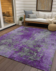 Addison Rugs Naelira Purple Washable Indoor-Outdoor Rug