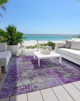 Addison Rugs Naelira Purple Washable Indoor-Outdoor Rug