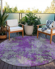 Addison Rugs Naelira Purple Washable Indoor-Outdoor Rug